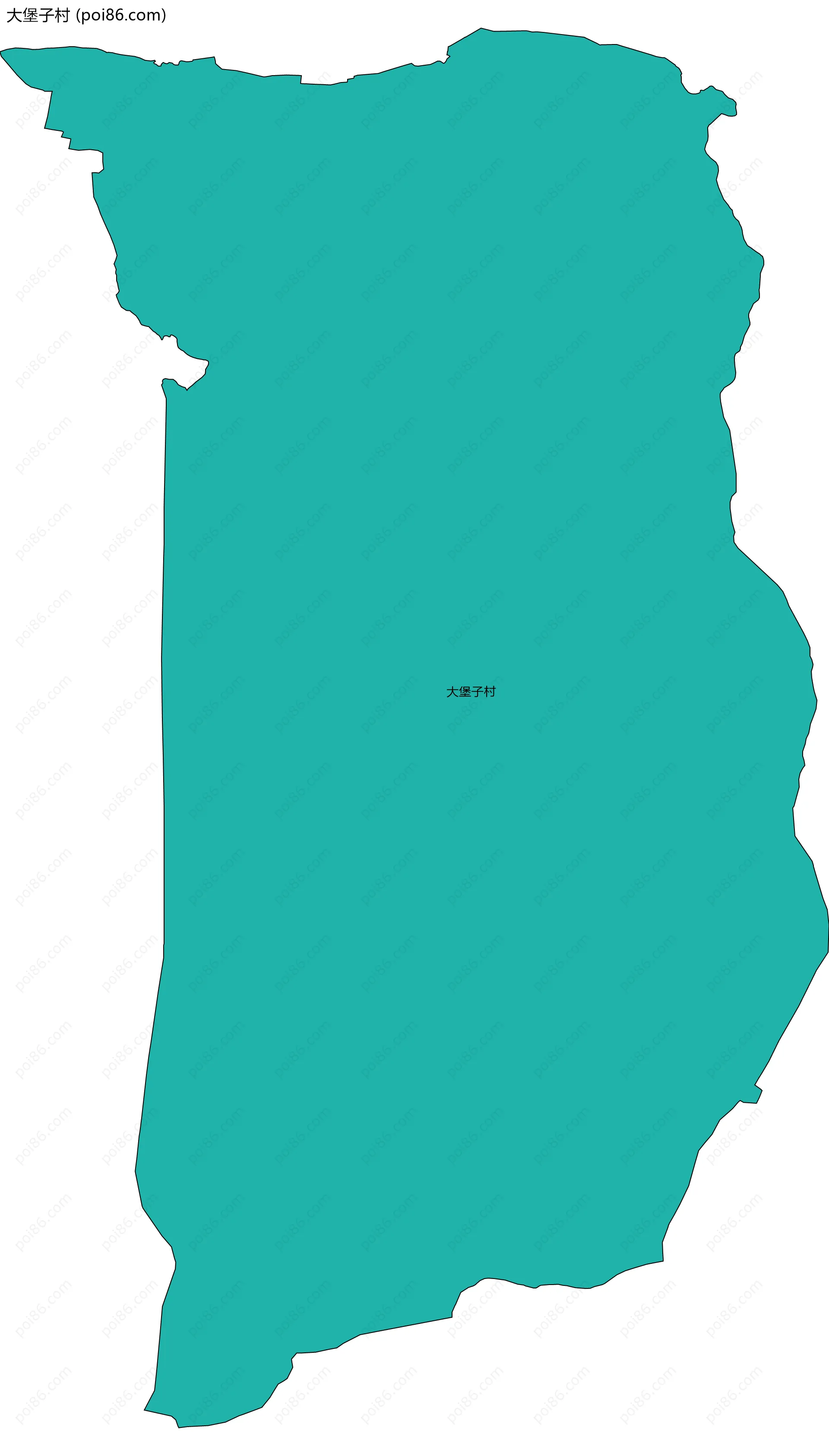 大堡子村边界地图