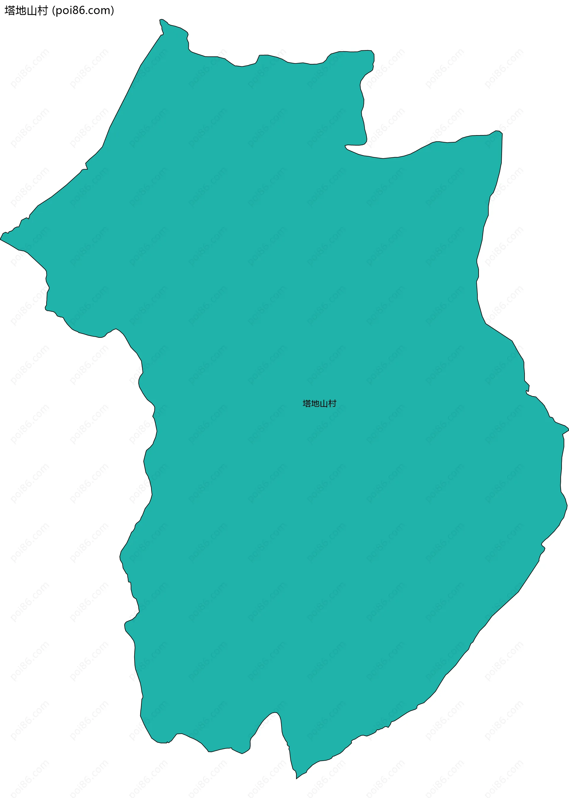 塔地山村边界地图