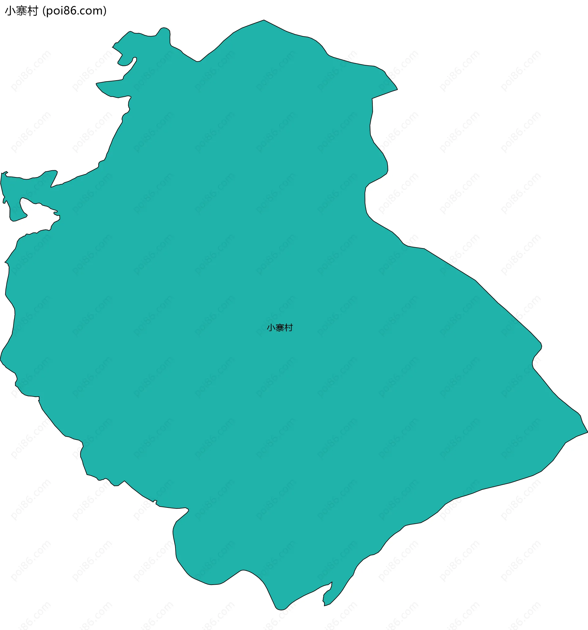 小寨村边界地图