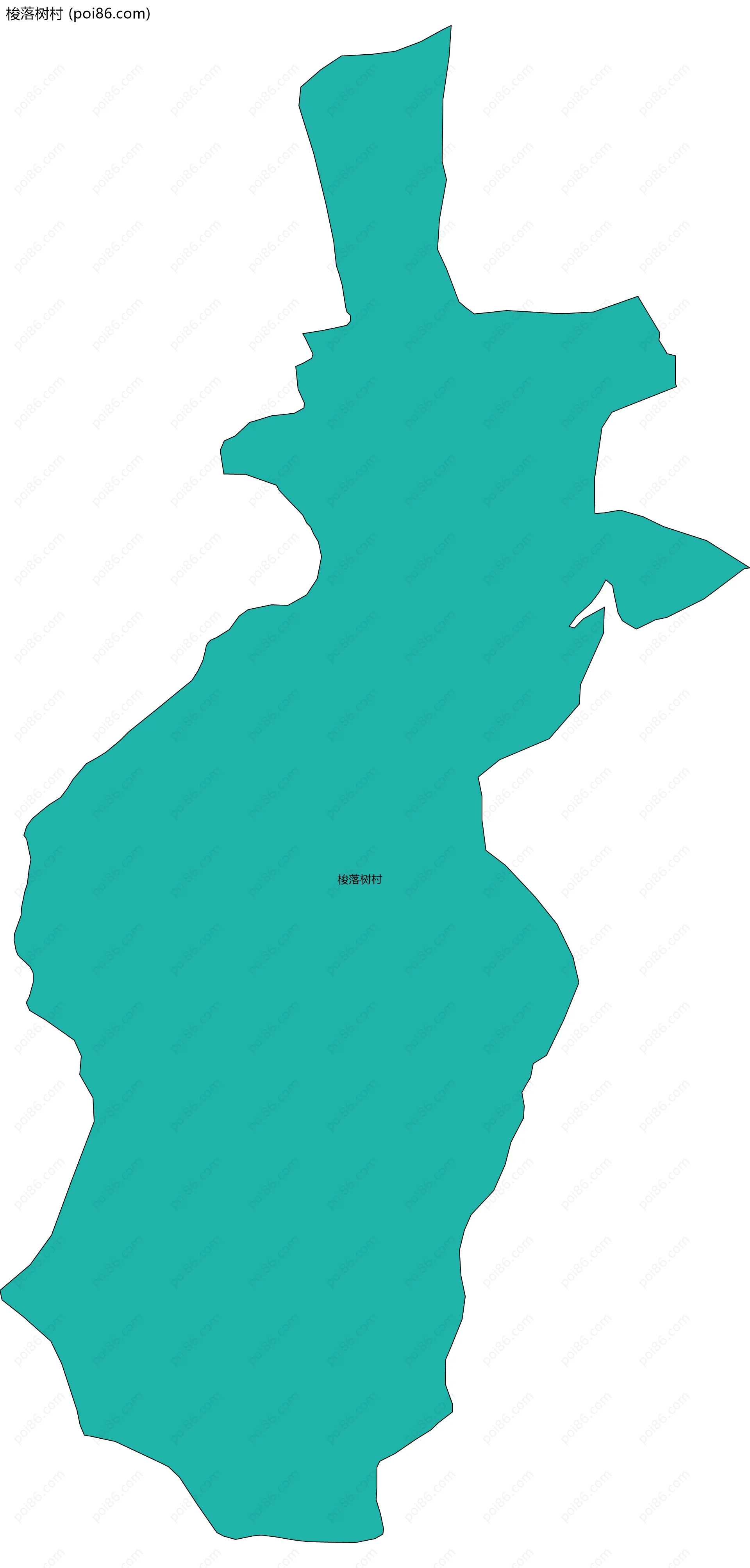 梭落树村边界地图