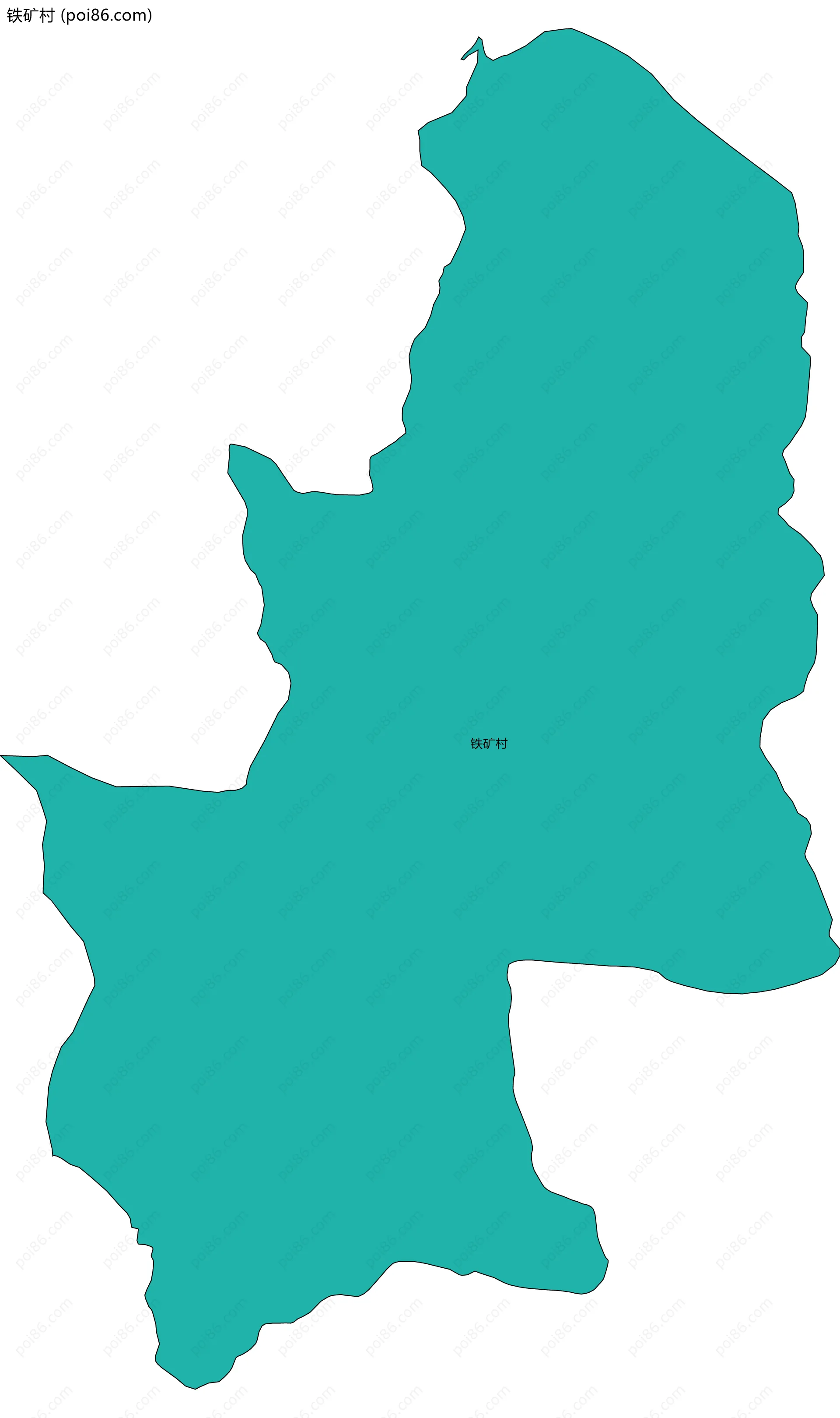 铁矿村边界地图