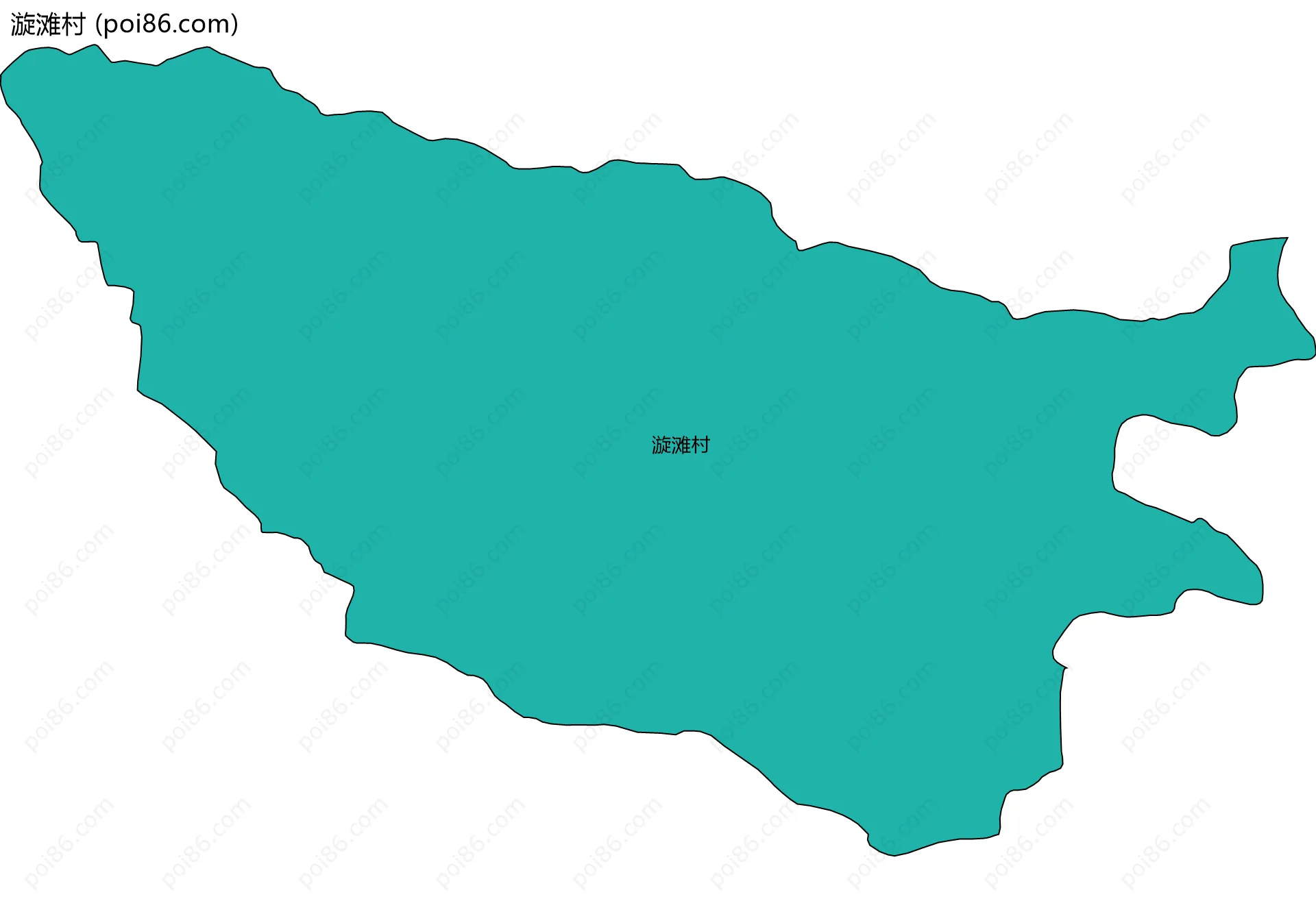 漩滩村边界地图