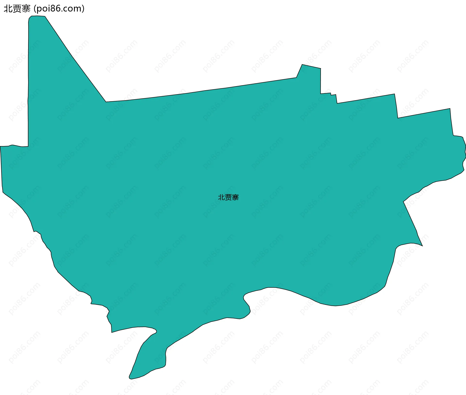 北贾寨边界地图