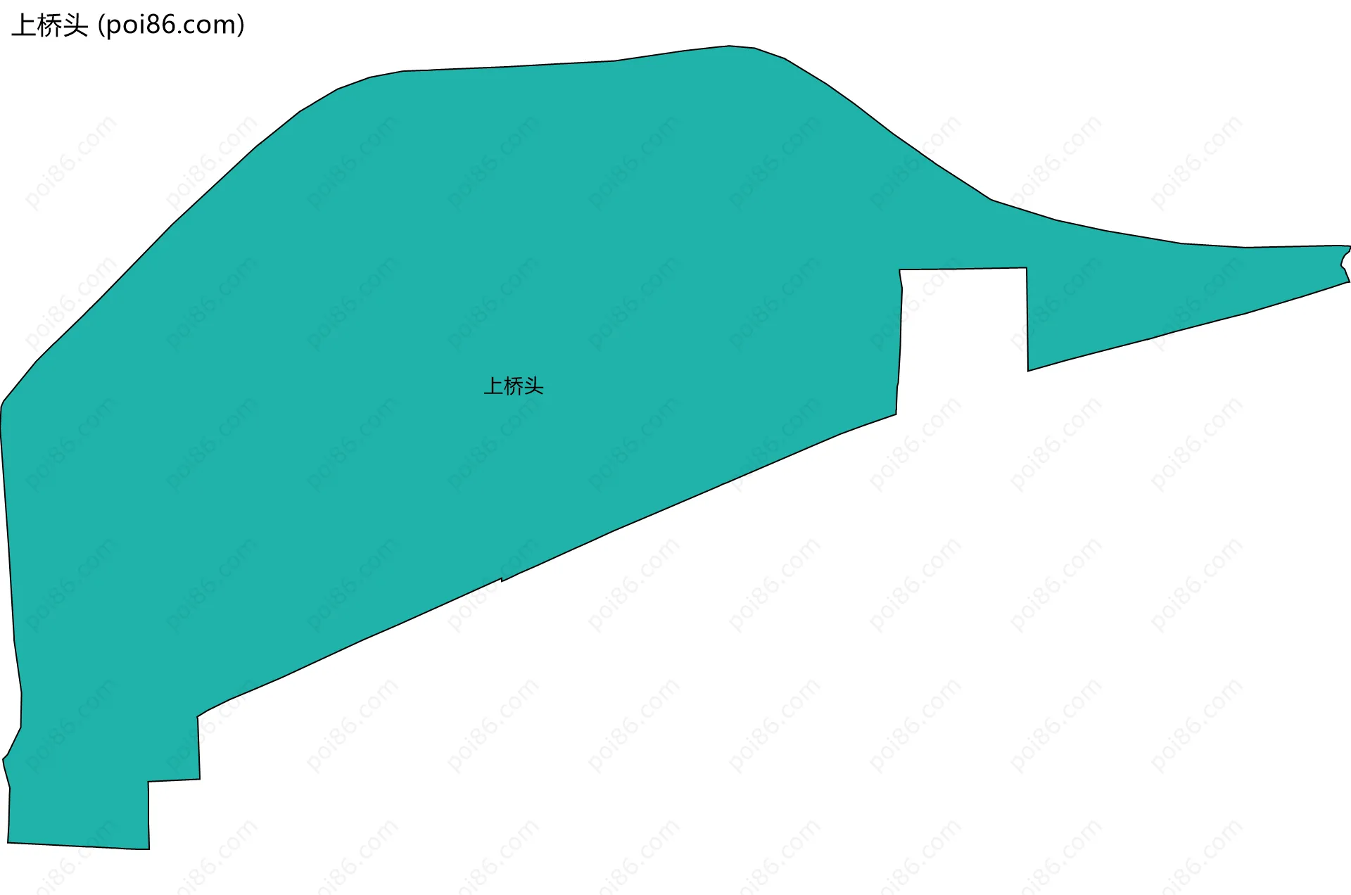 上桥头边界地图