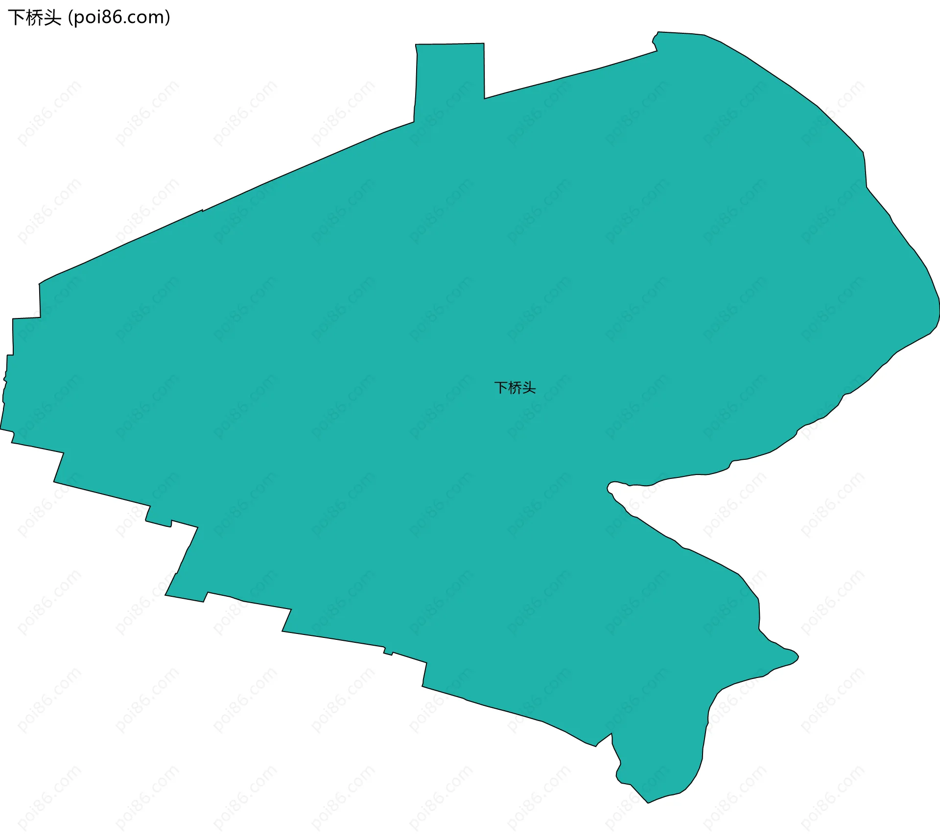 下桥头边界地图