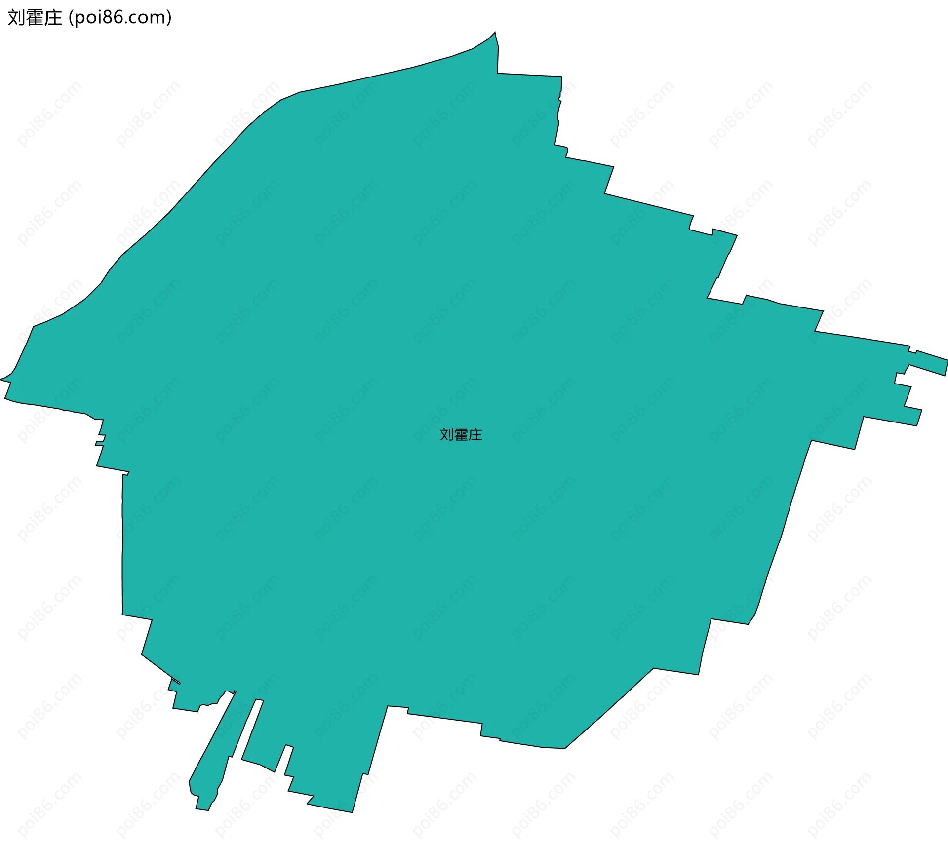 刘霍庄边界地图
