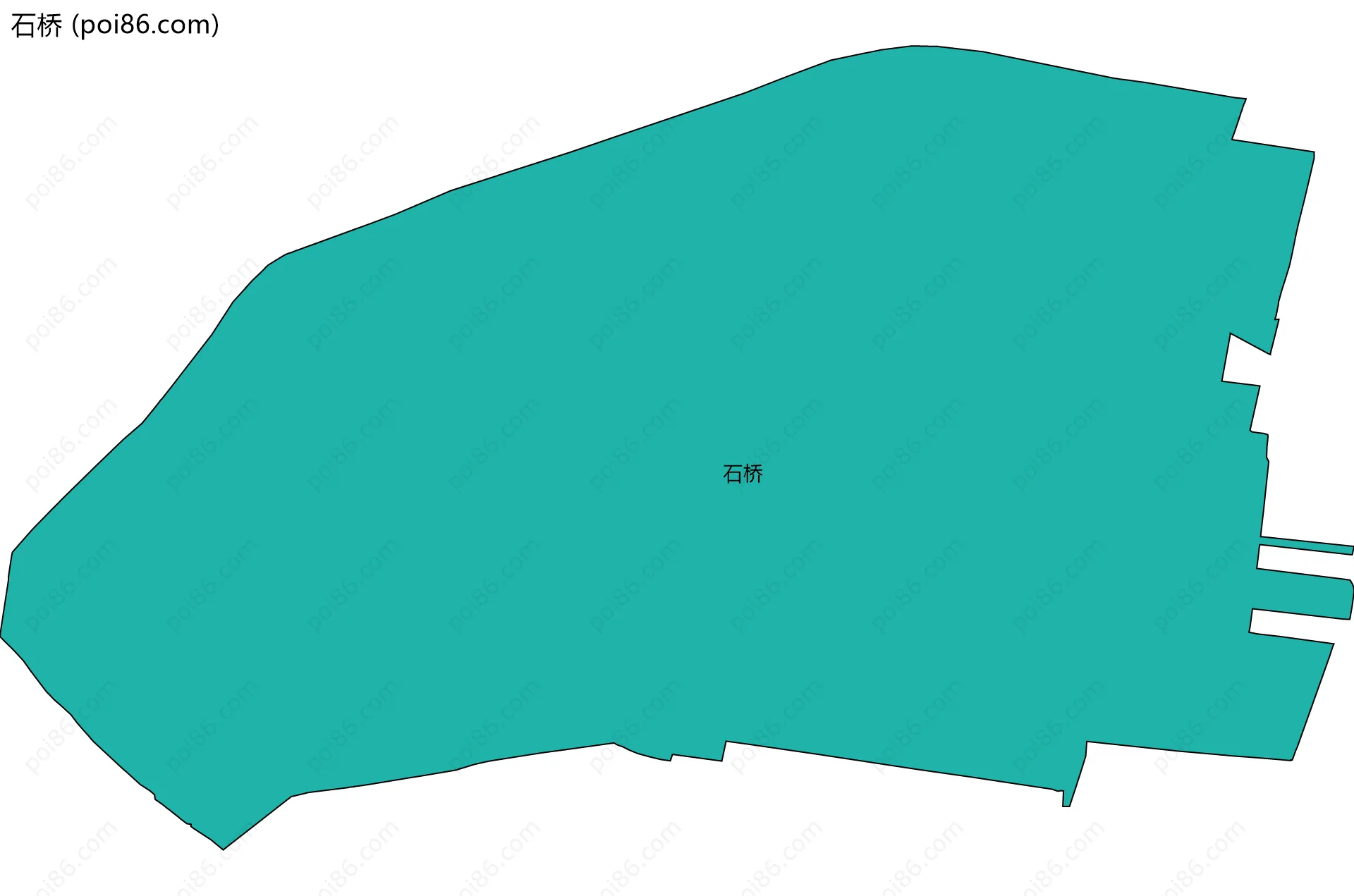 石桥边界地图
