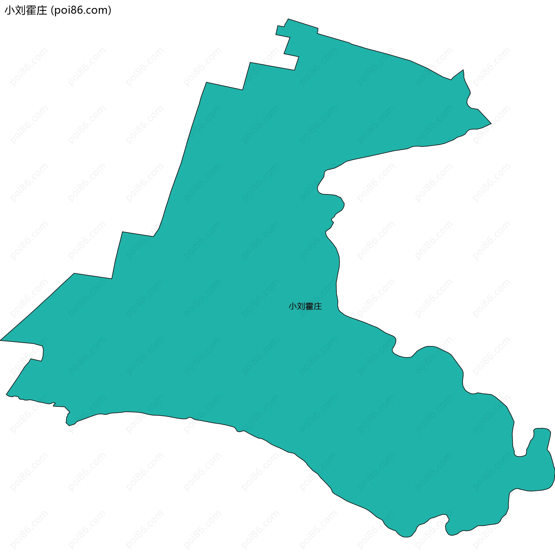 小刘霍庄边界地图