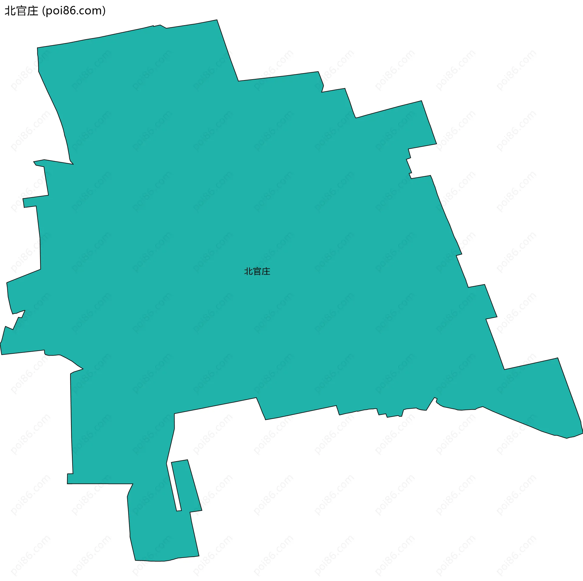 北官庄边界地图