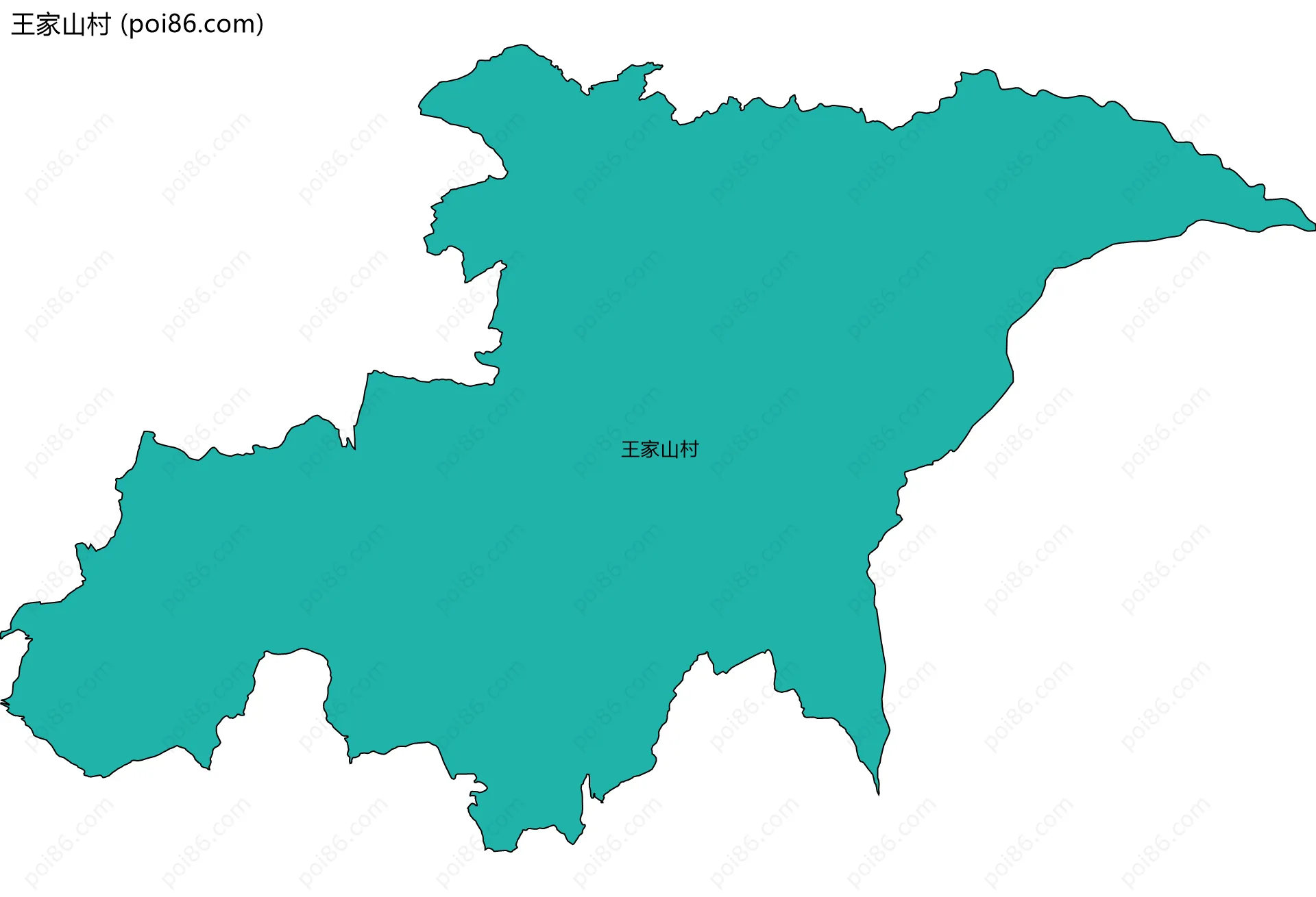 王家山村边界地图