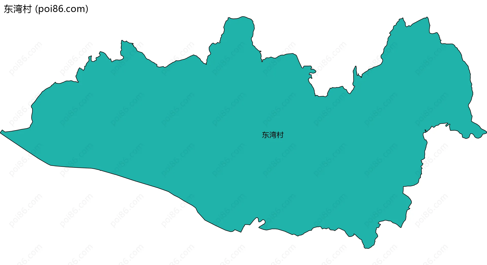 东湾村边界地图