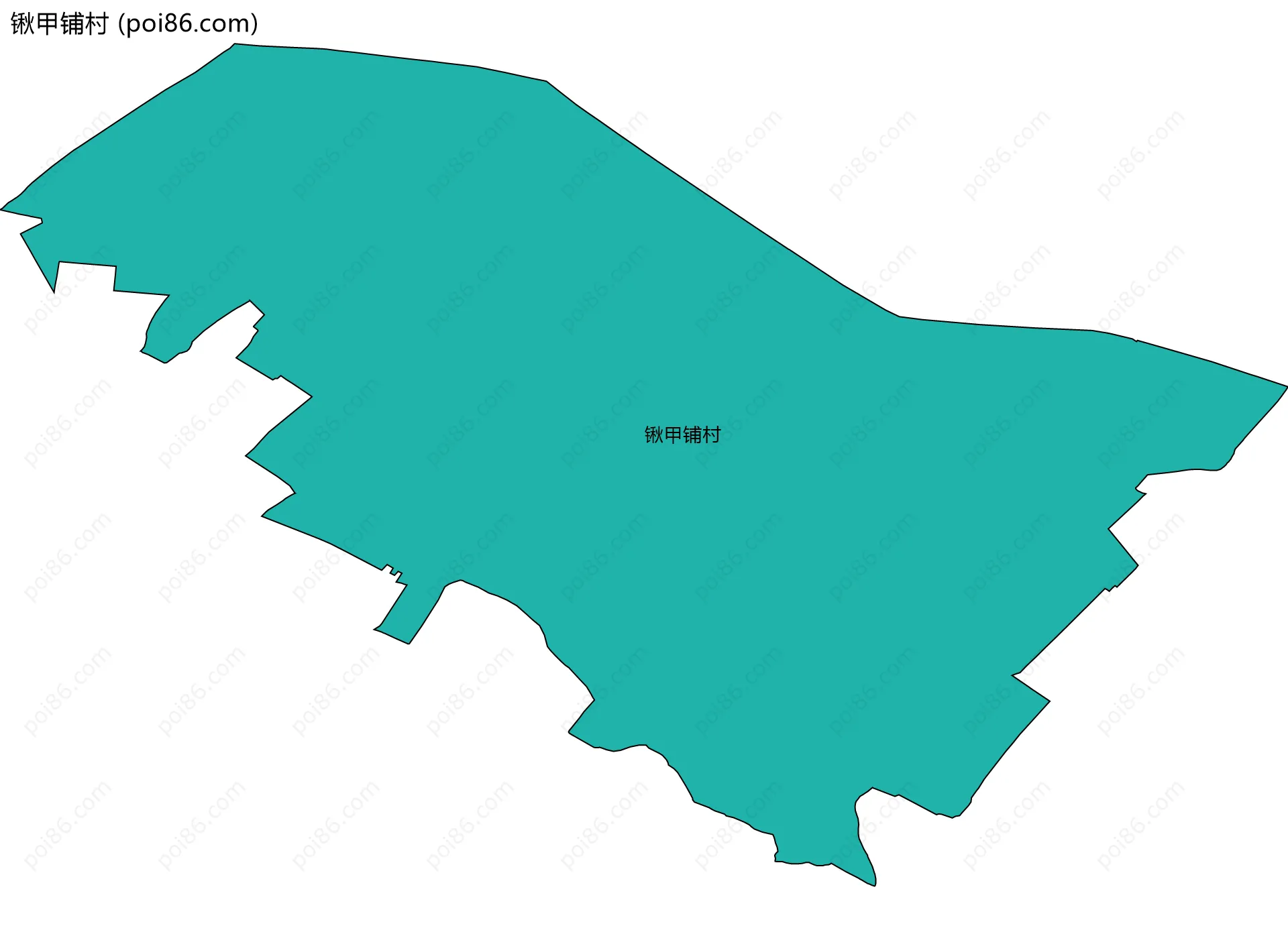 锹甲铺村边界地图