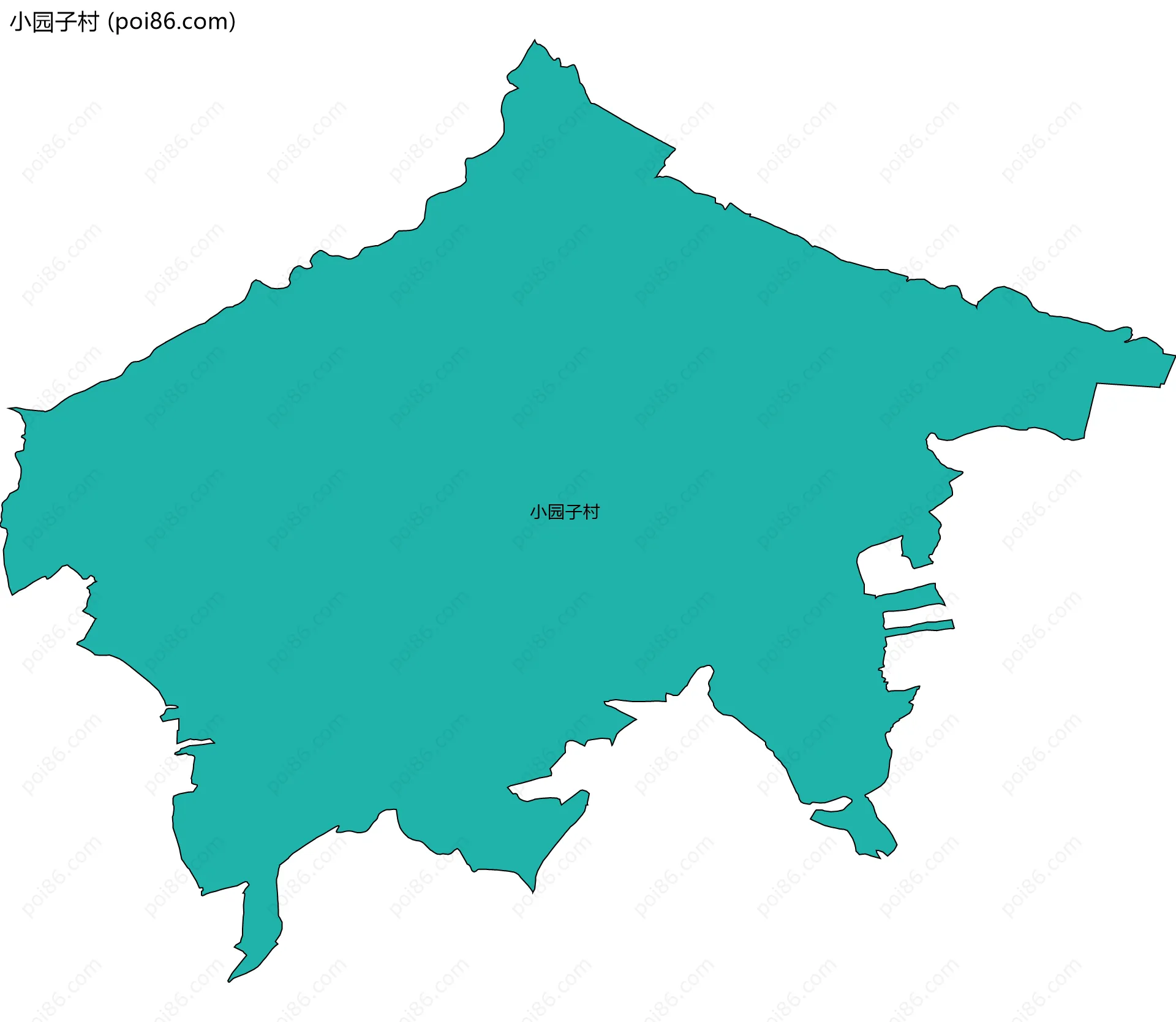 小园子村边界地图