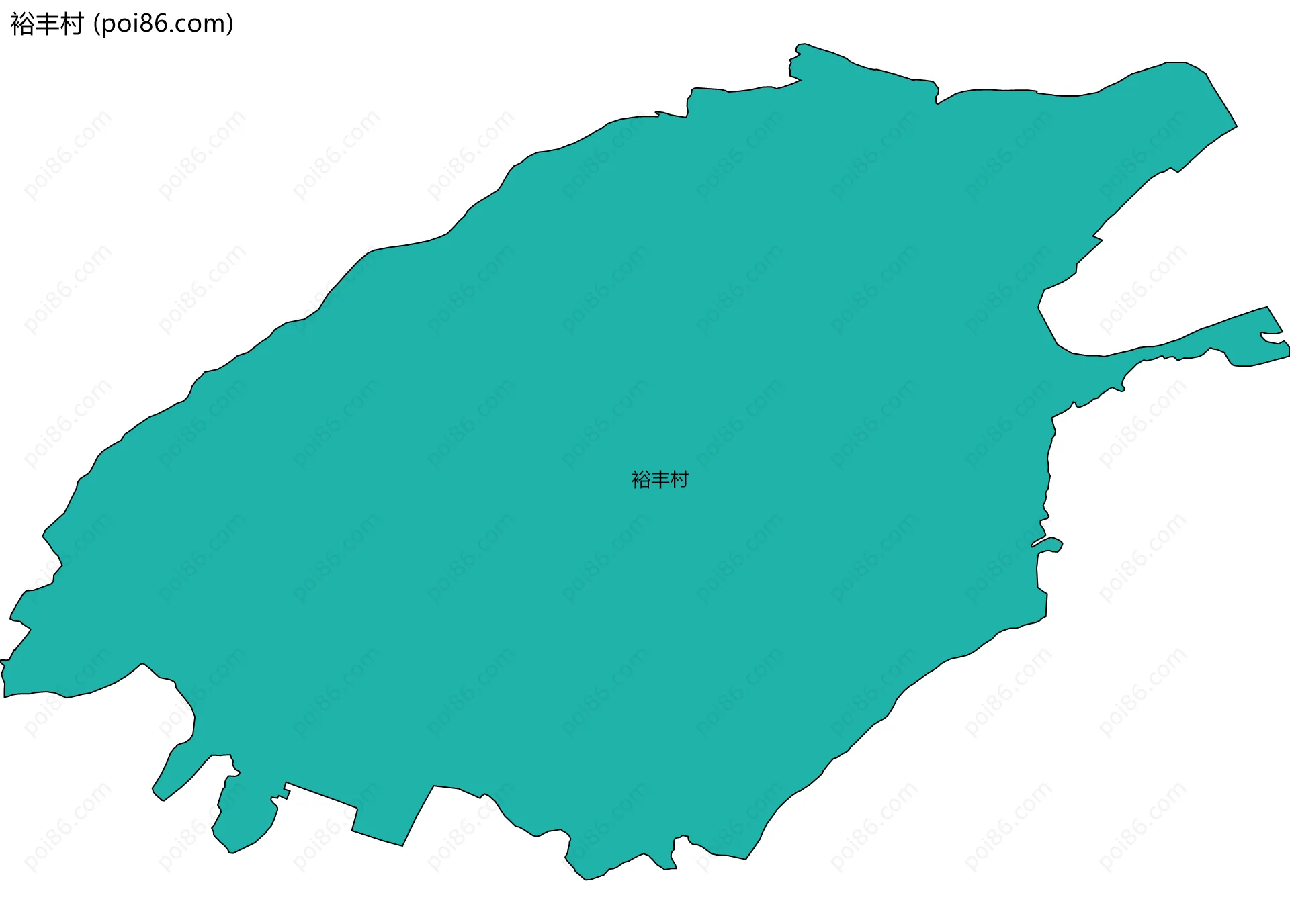 裕丰村边界地图
