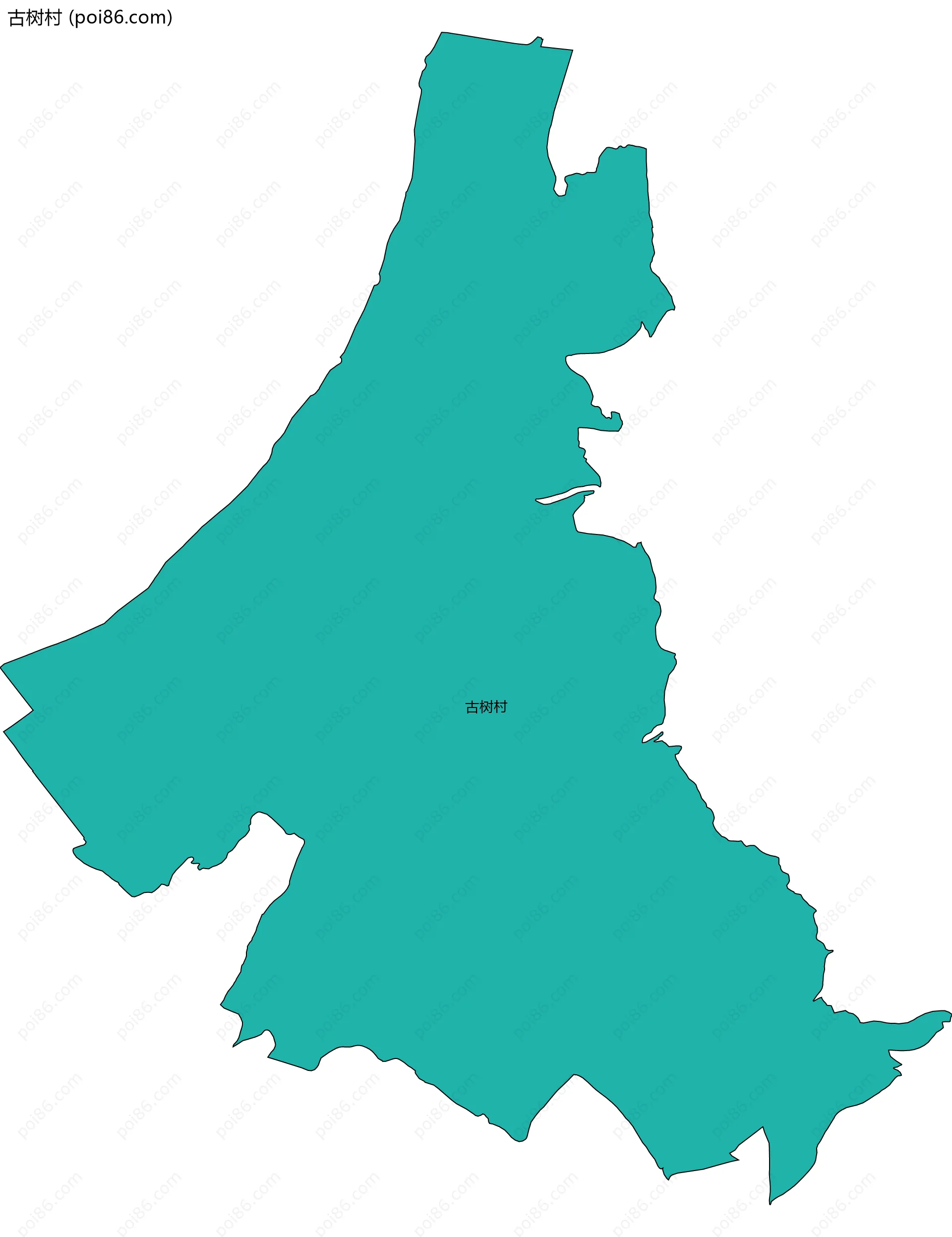 古树村边界地图