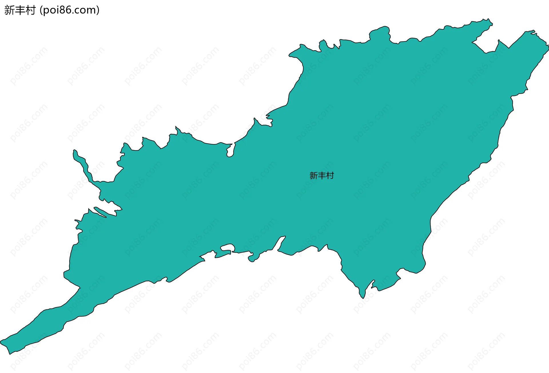 新丰村边界地图