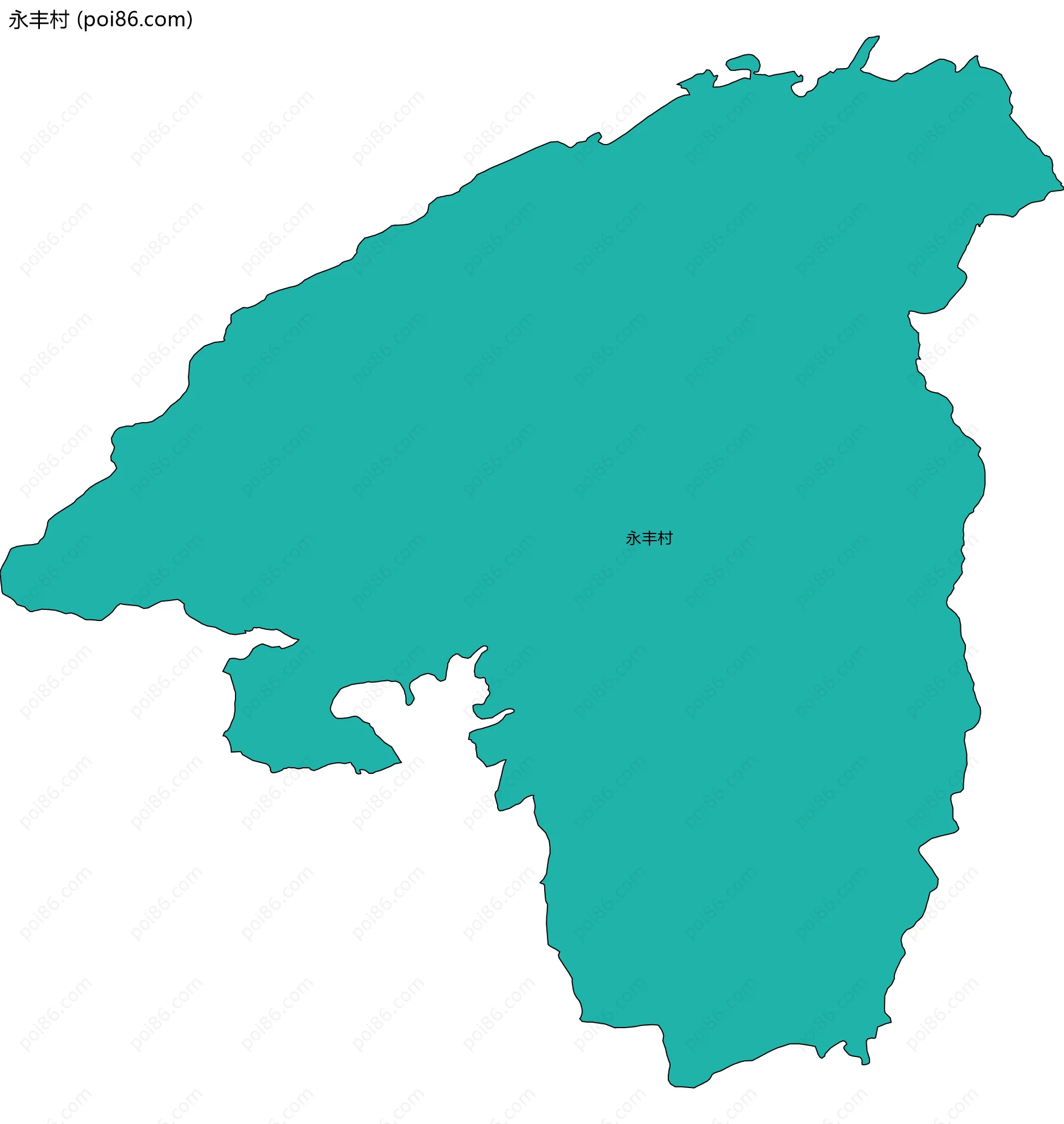 永丰村边界地图