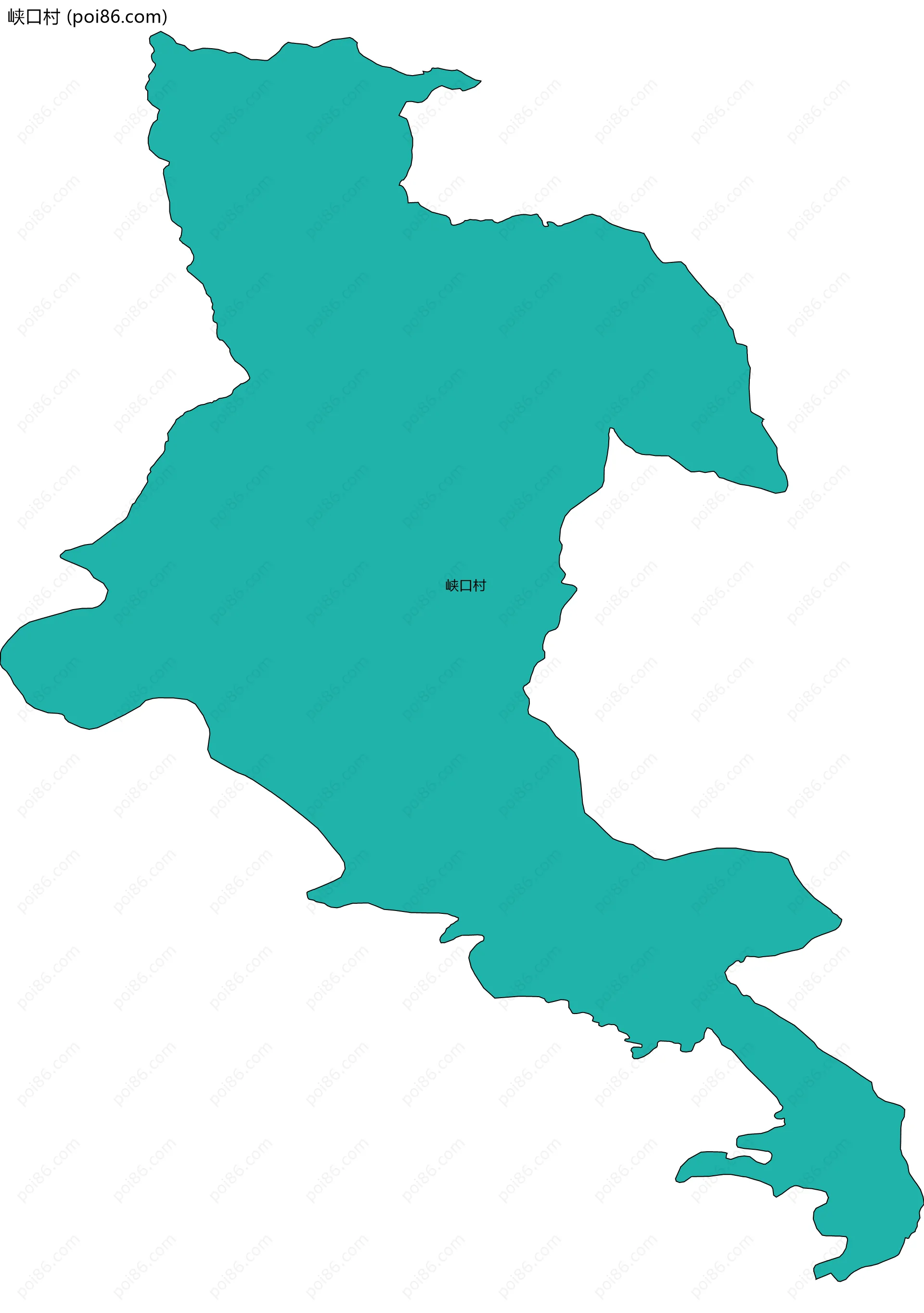 峡口村边界地图