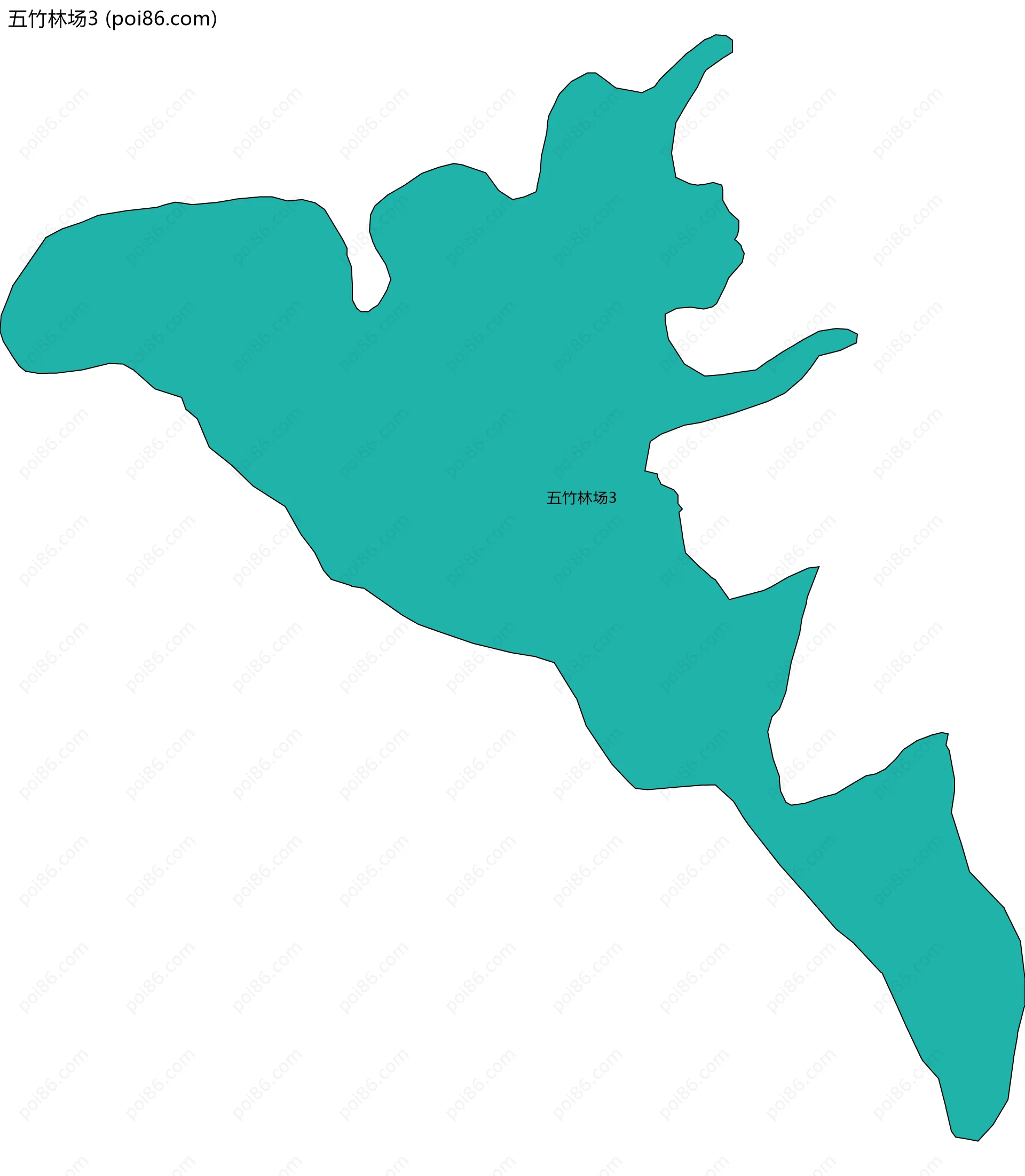 五竹林场3边界地图