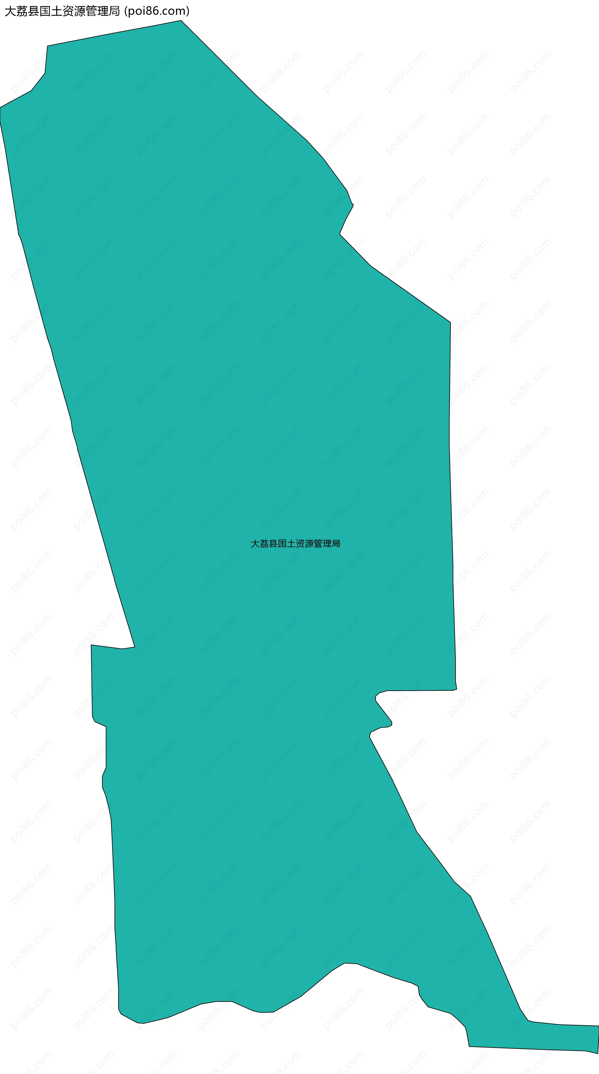 大荔县国土资源管理局边界地图