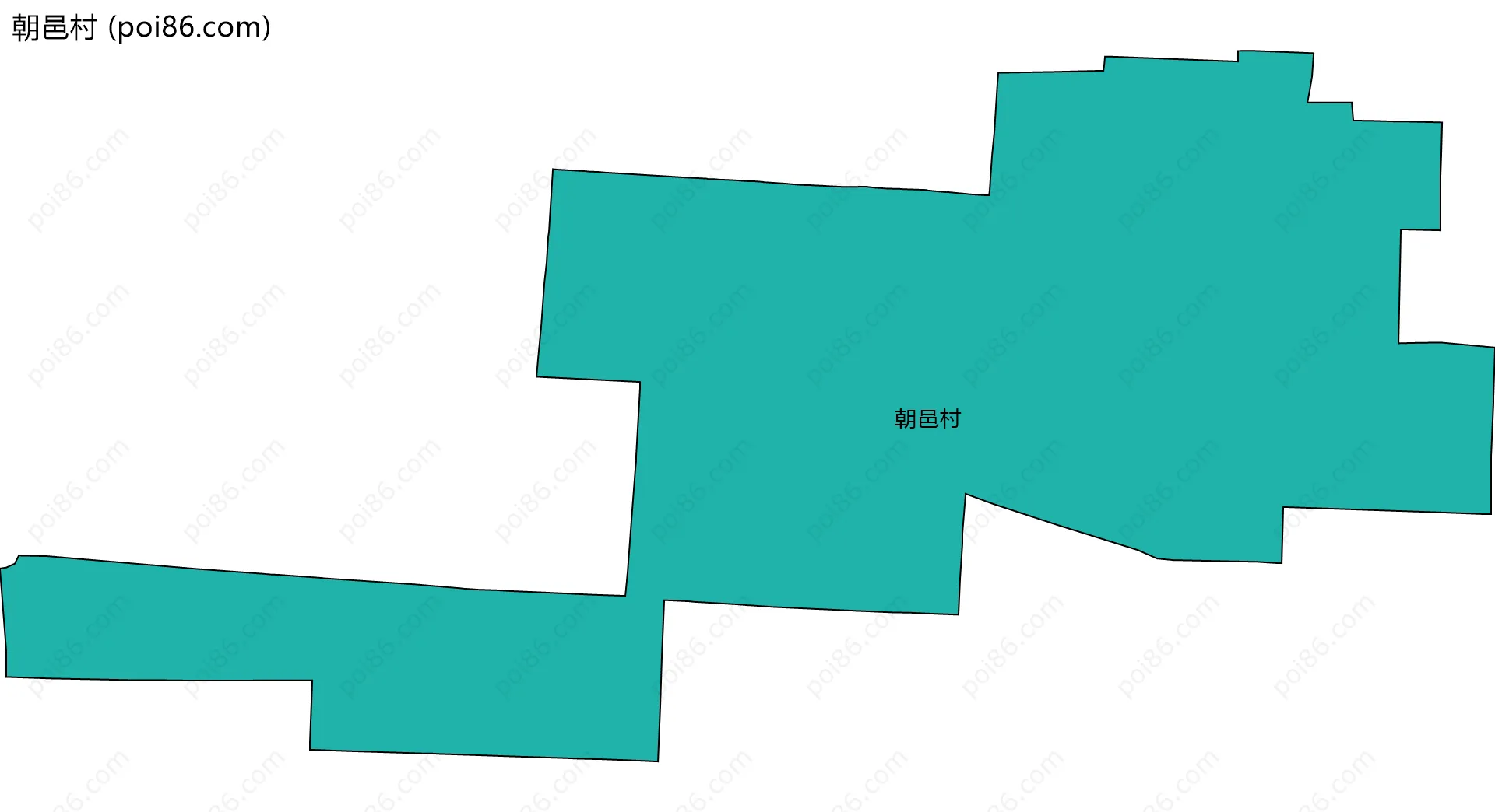 朝邑村边界地图