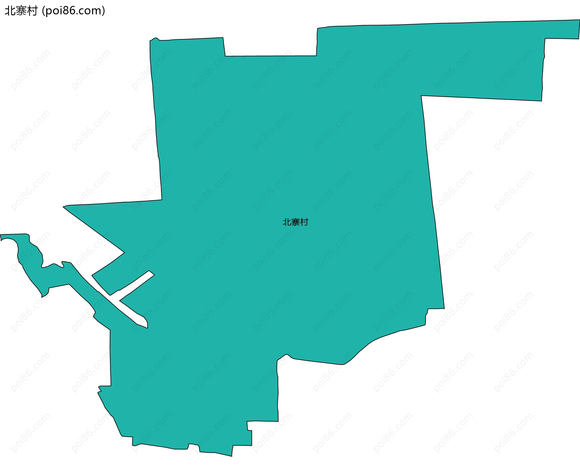 北寨村边界地图