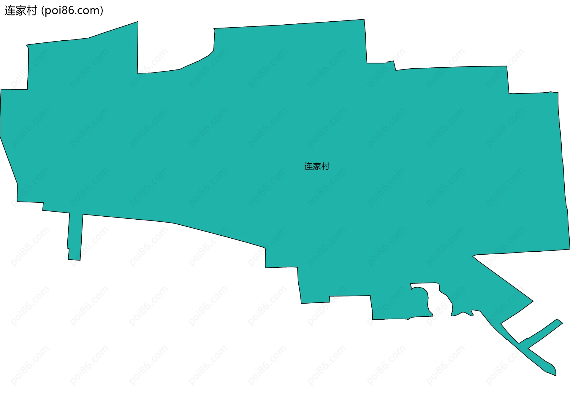 连家村边界地图