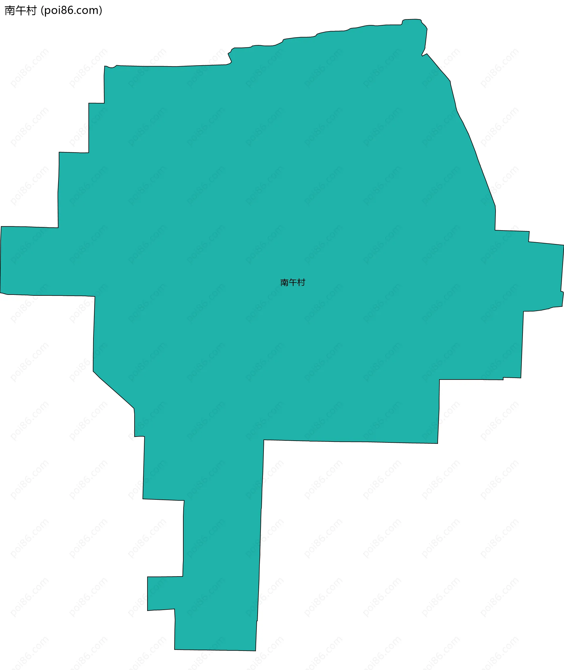 南午村边界地图
