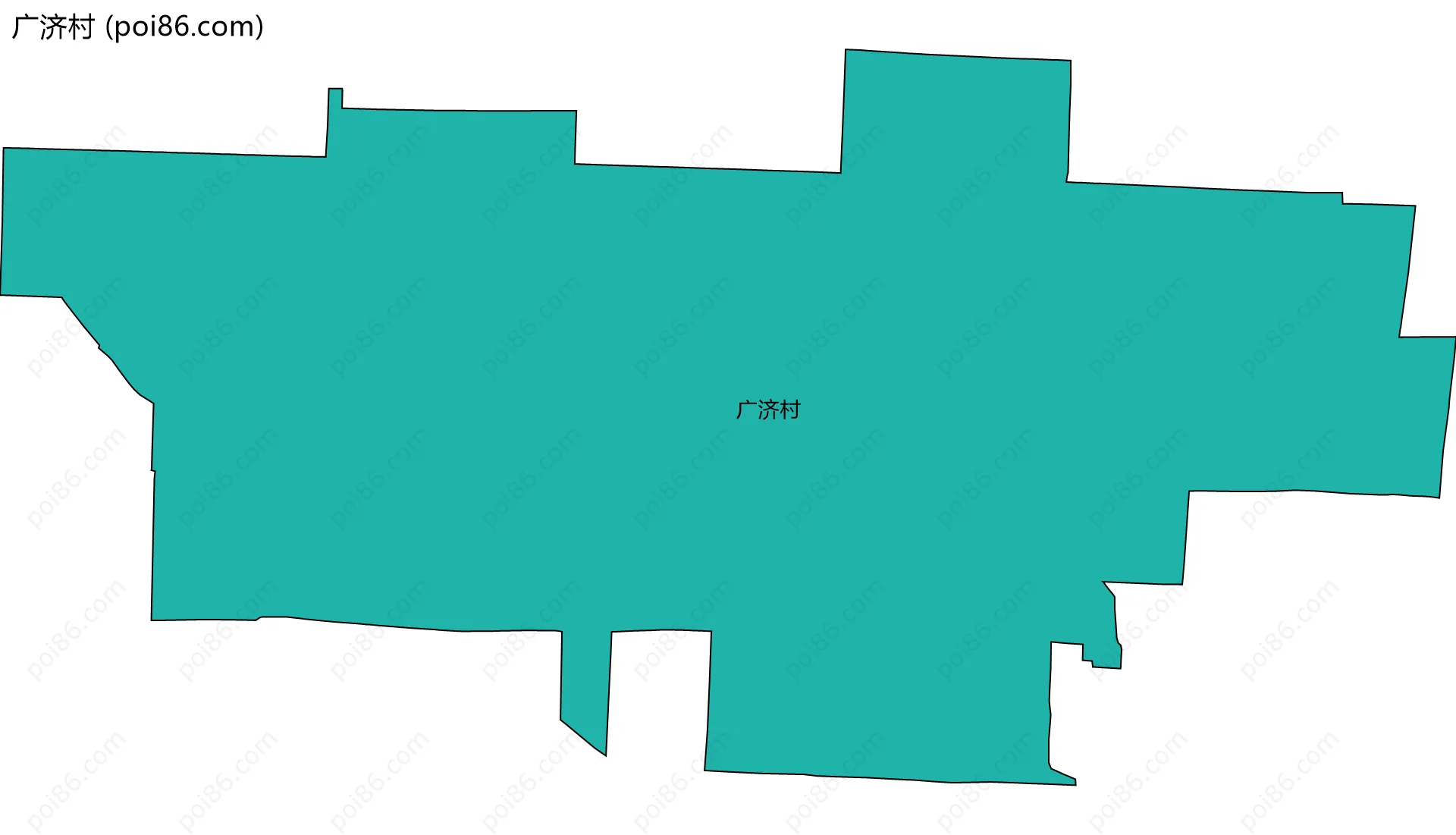 广济村边界地图