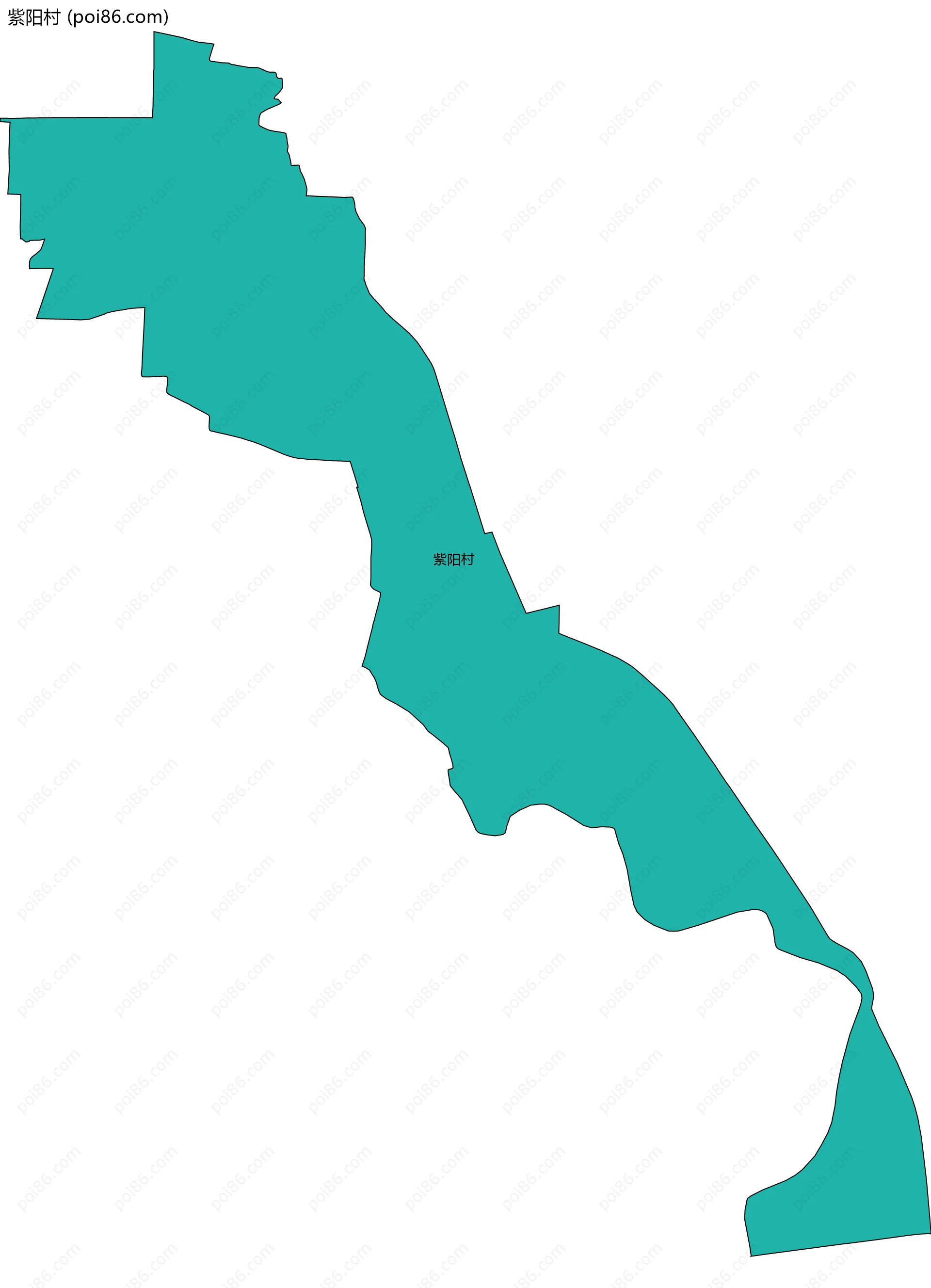 紫阳村边界地图