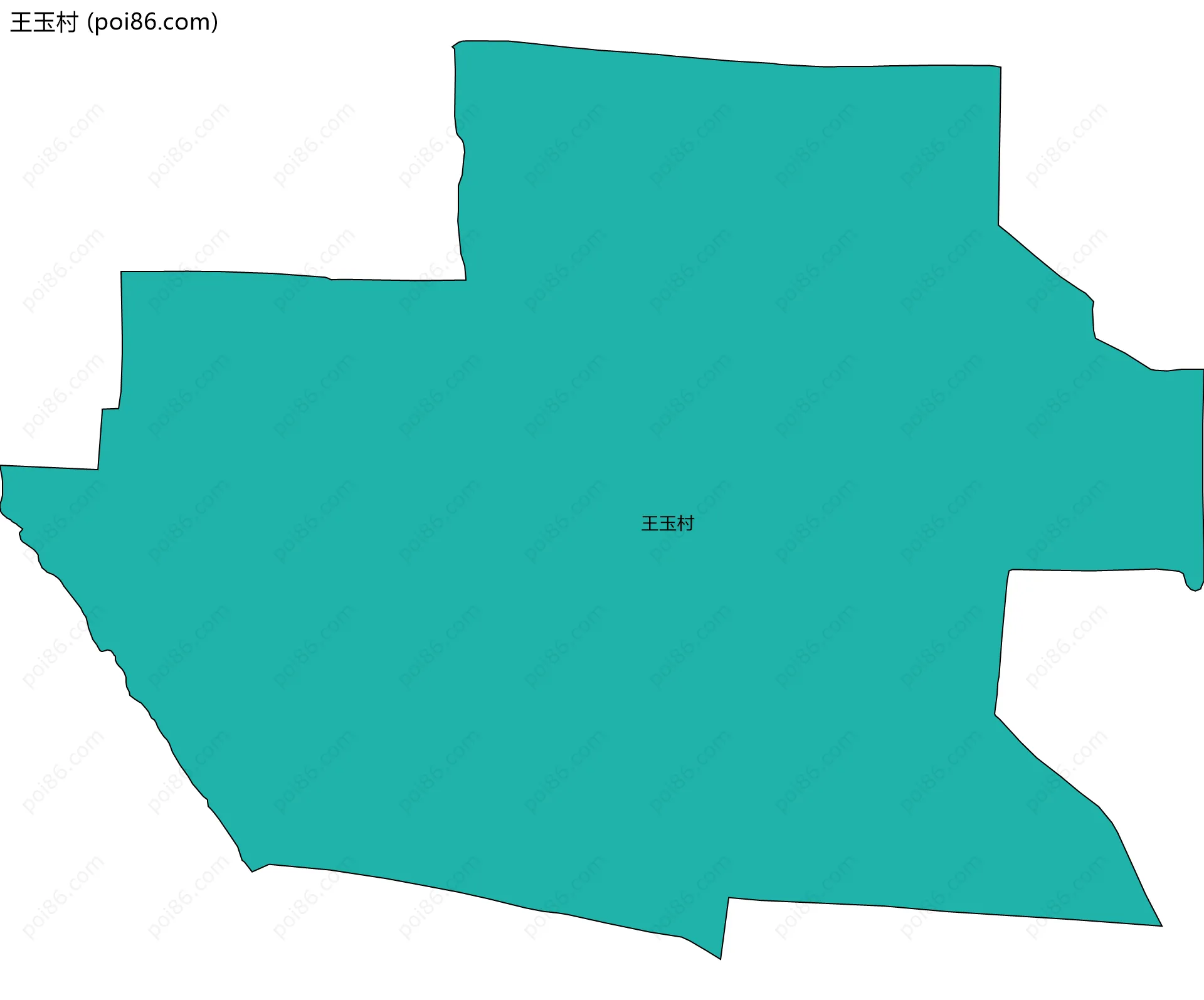 王玉村边界地图