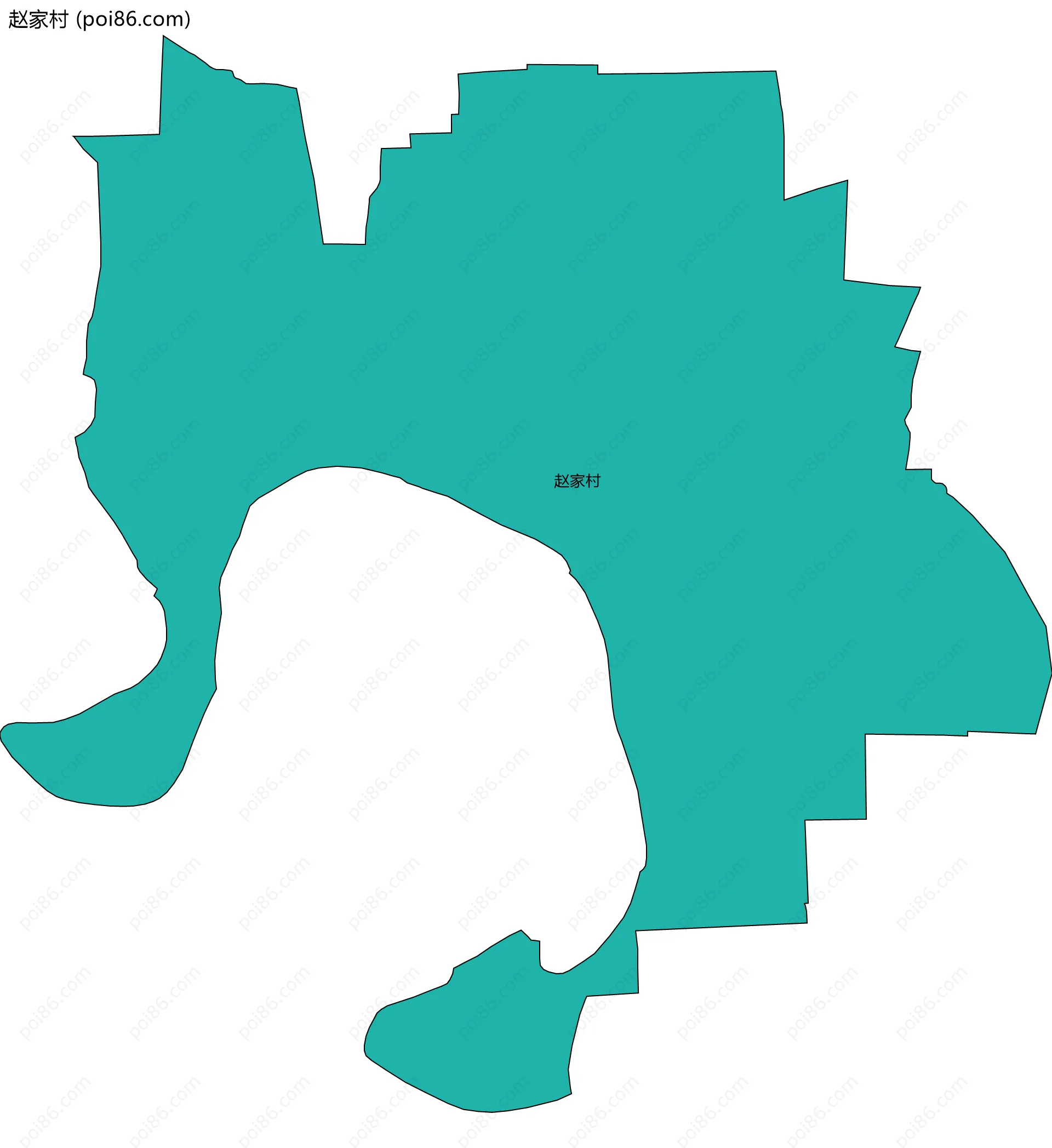 赵家村边界地图