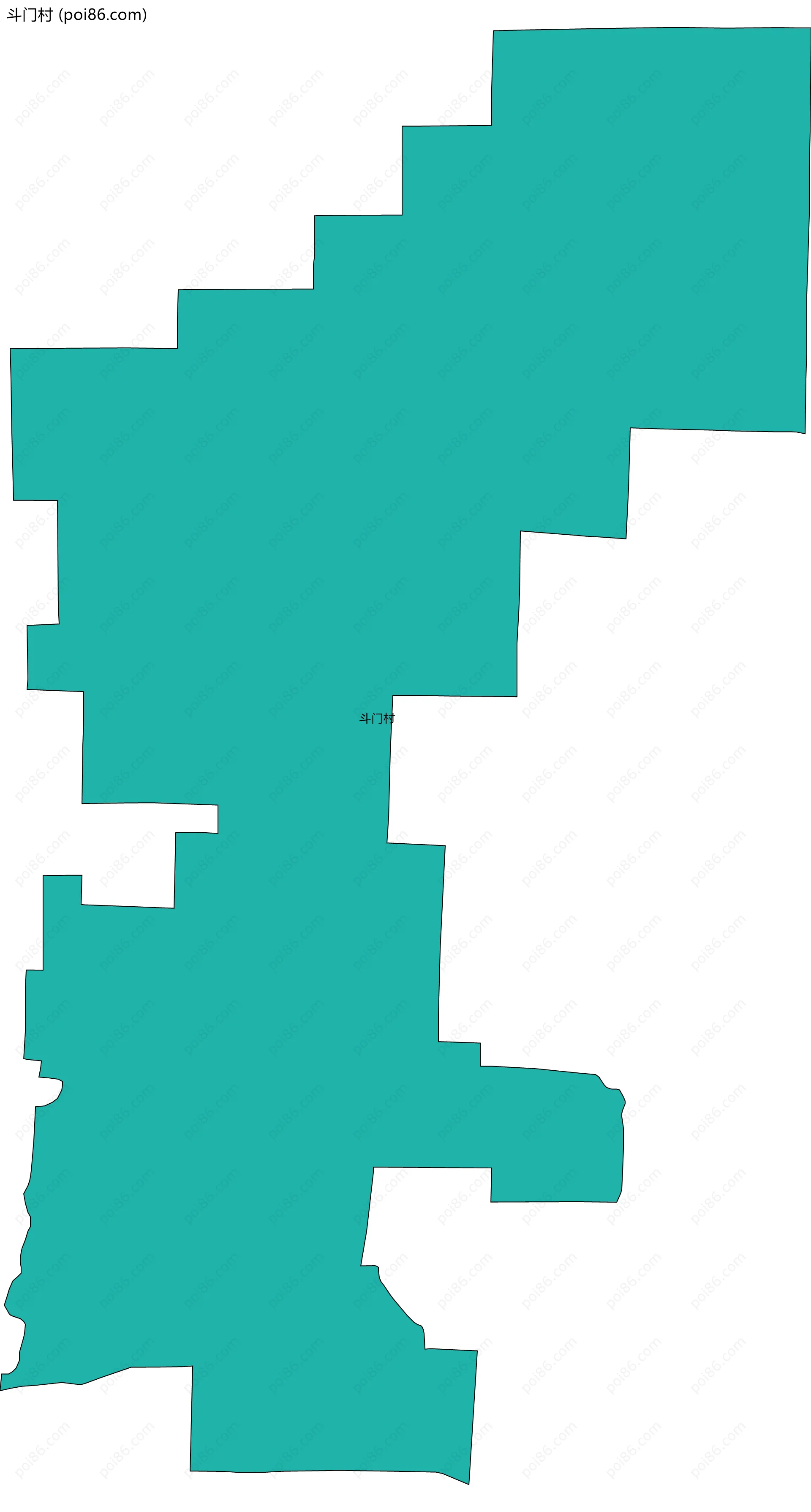 斗门村边界地图