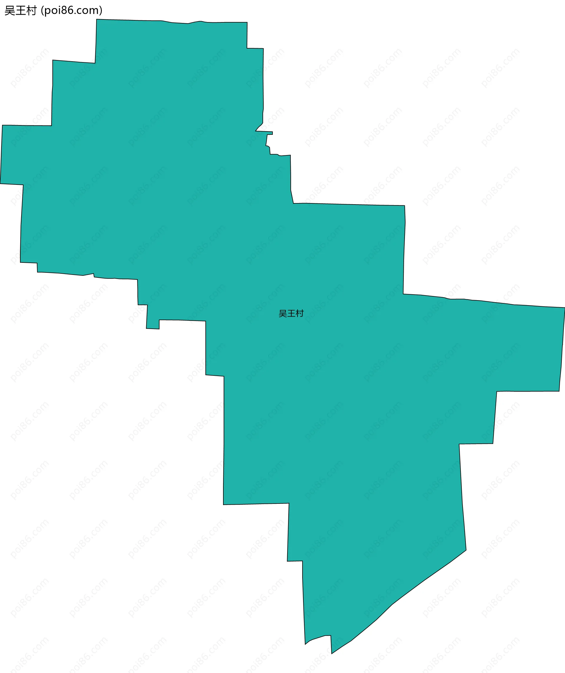 吴王村边界地图