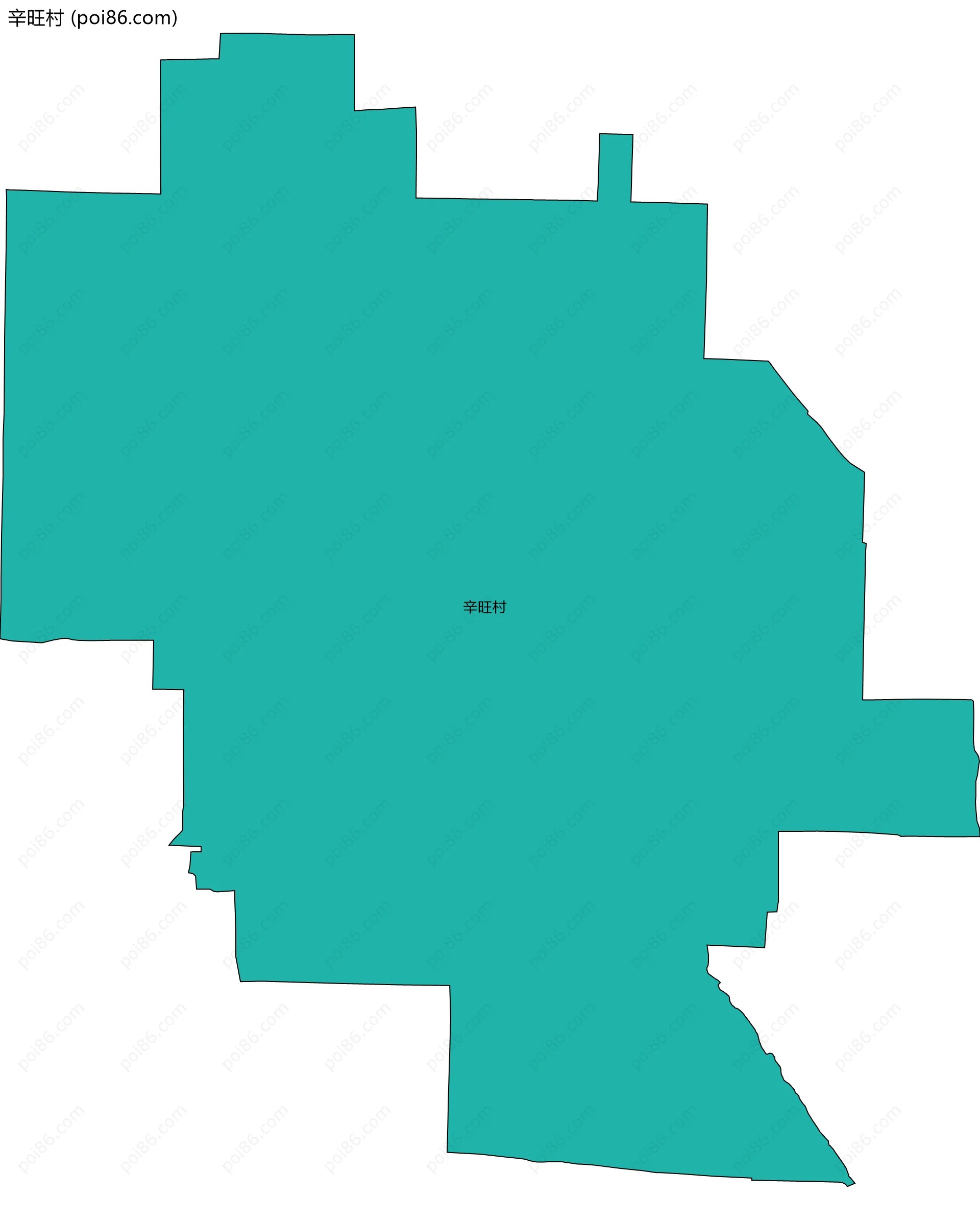 辛旺村边界地图