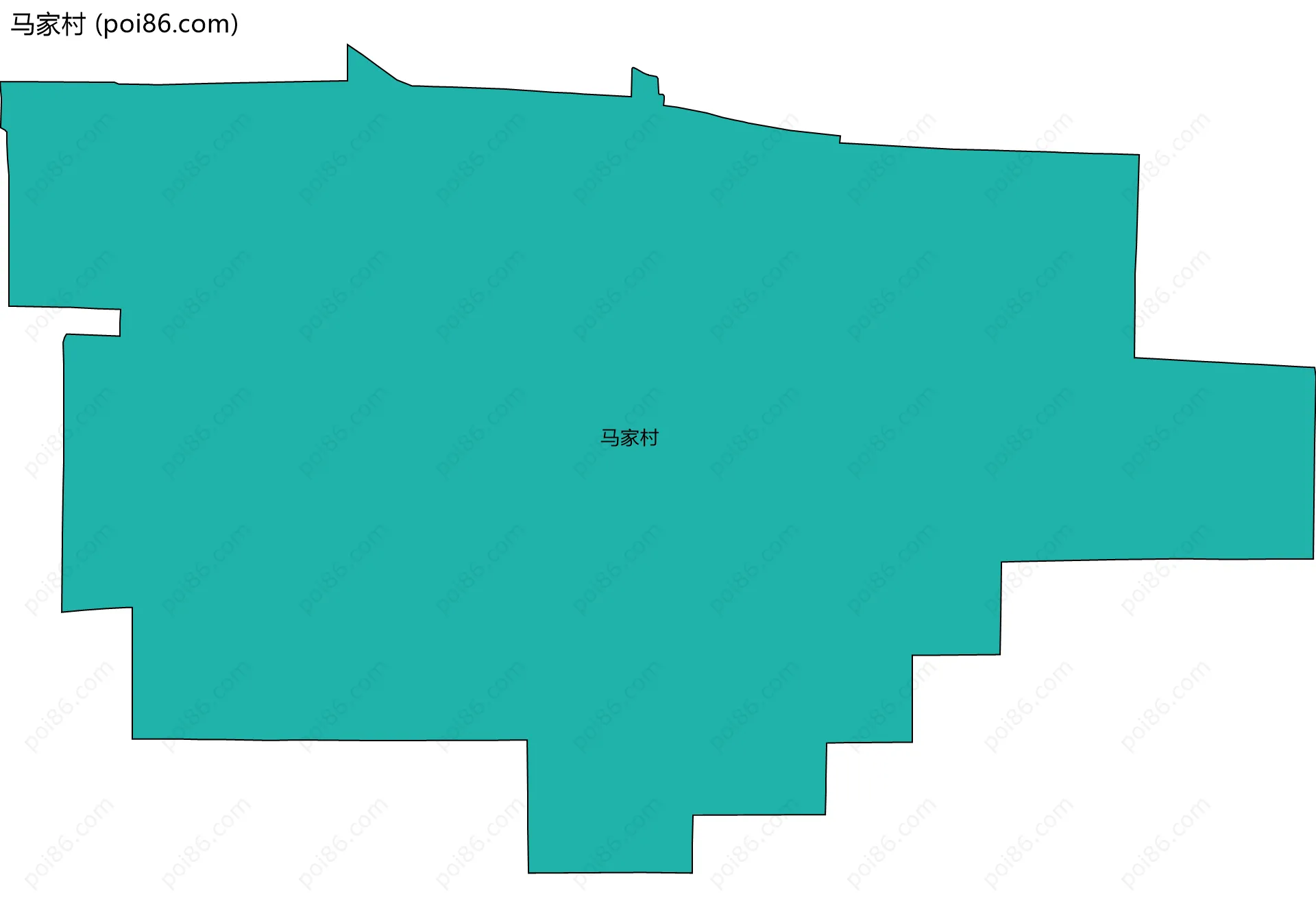 马家村边界地图