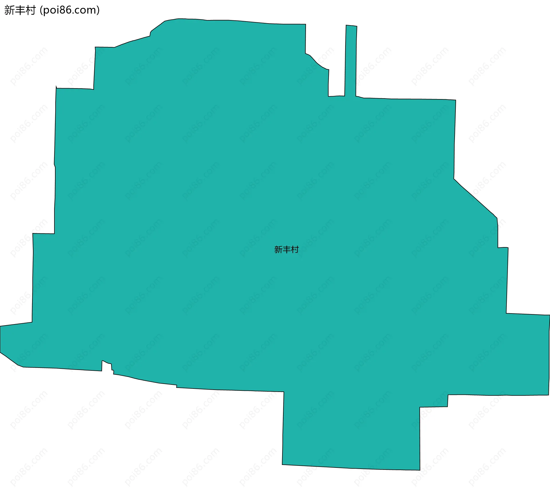 新丰村边界地图
