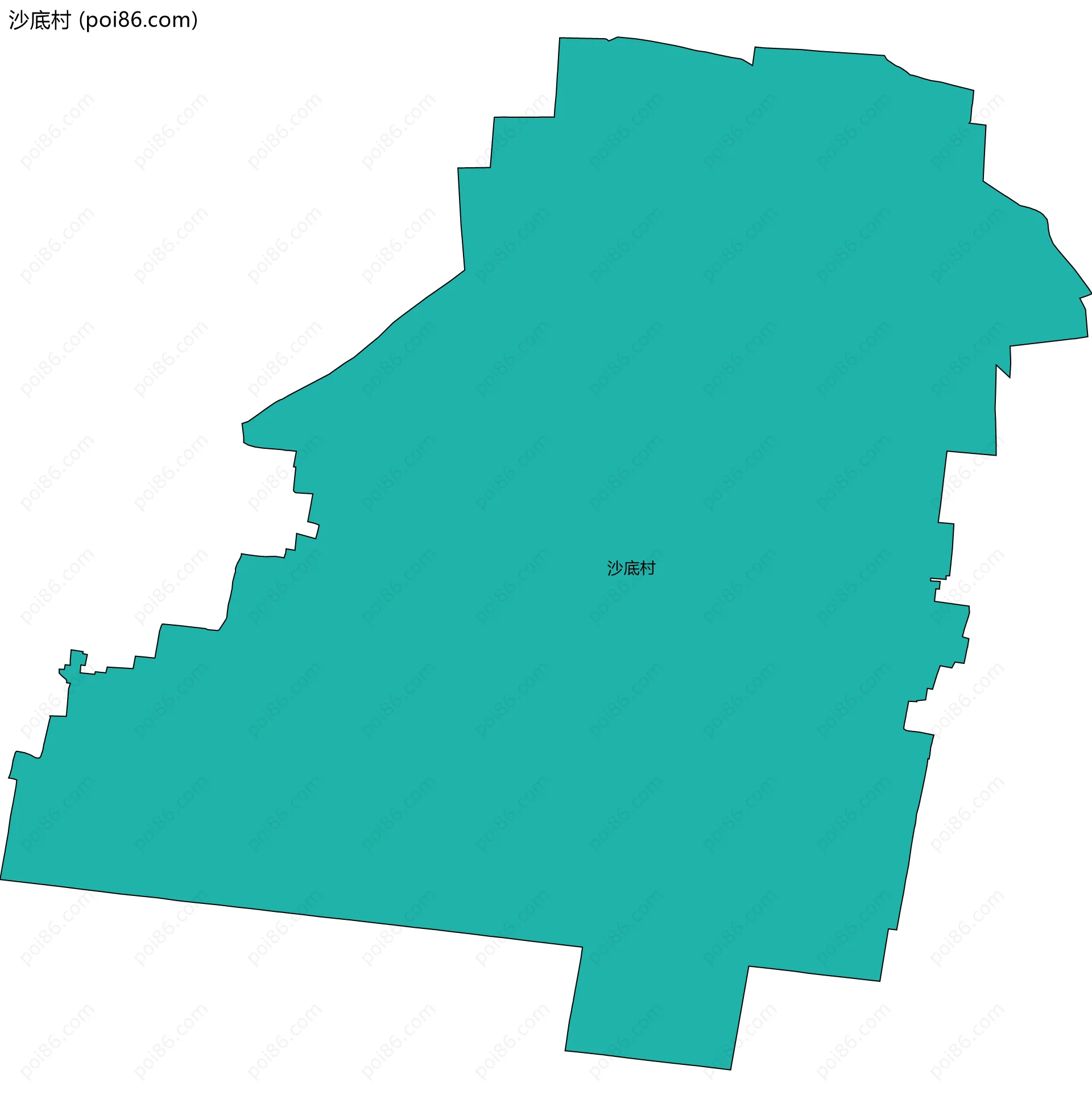沙底村边界地图