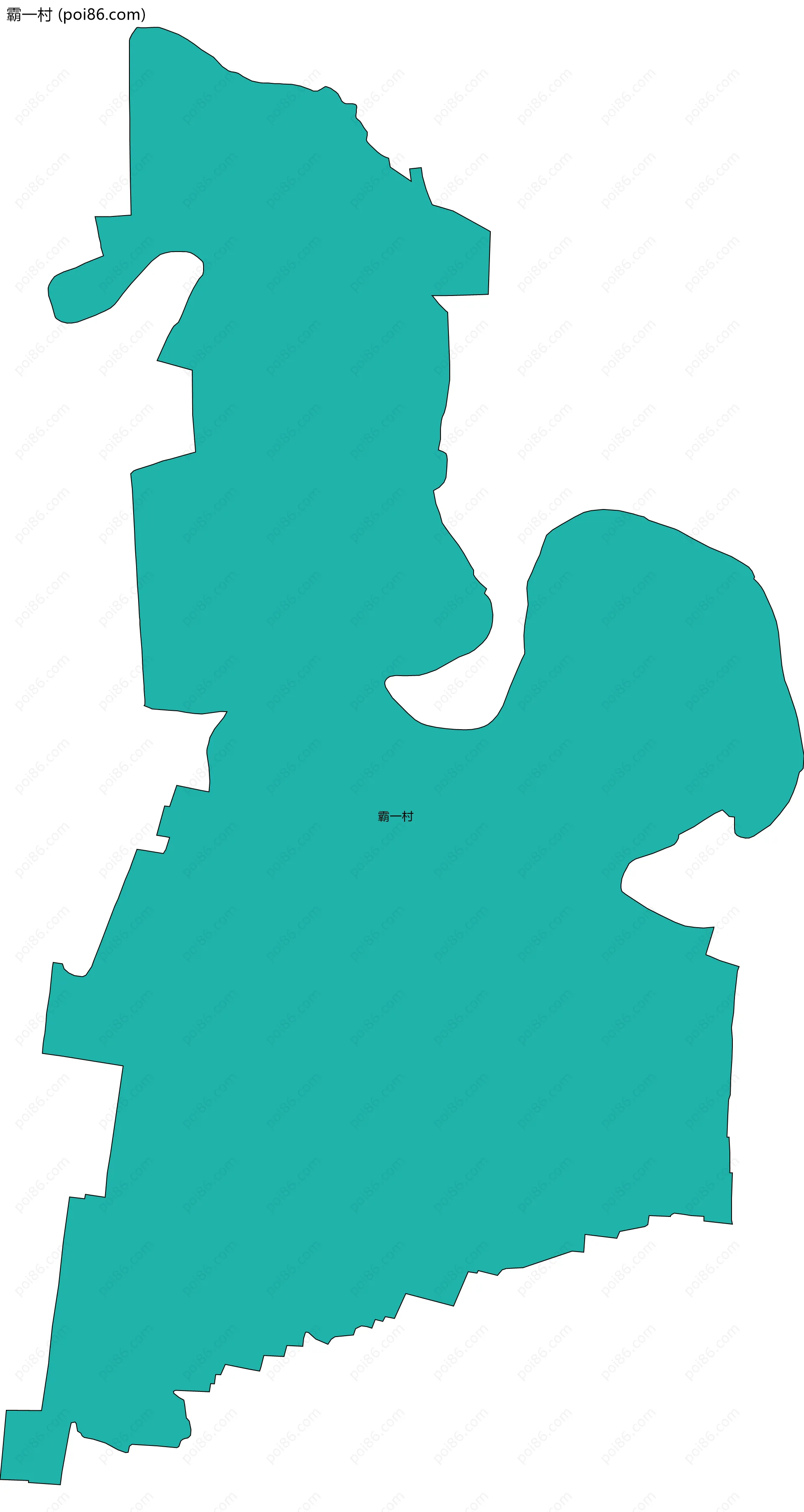 霸一村边界地图