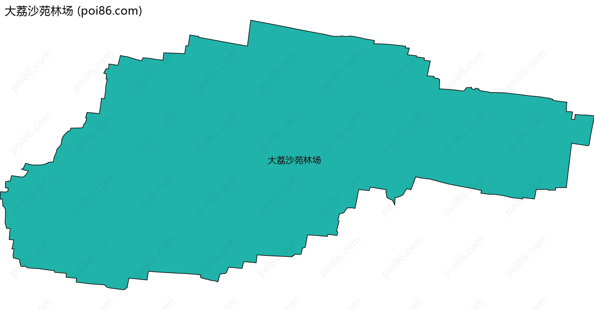 大荔沙苑林场边界地图
