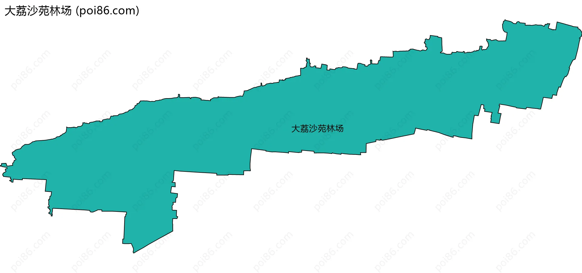 大荔沙苑林场边界地图