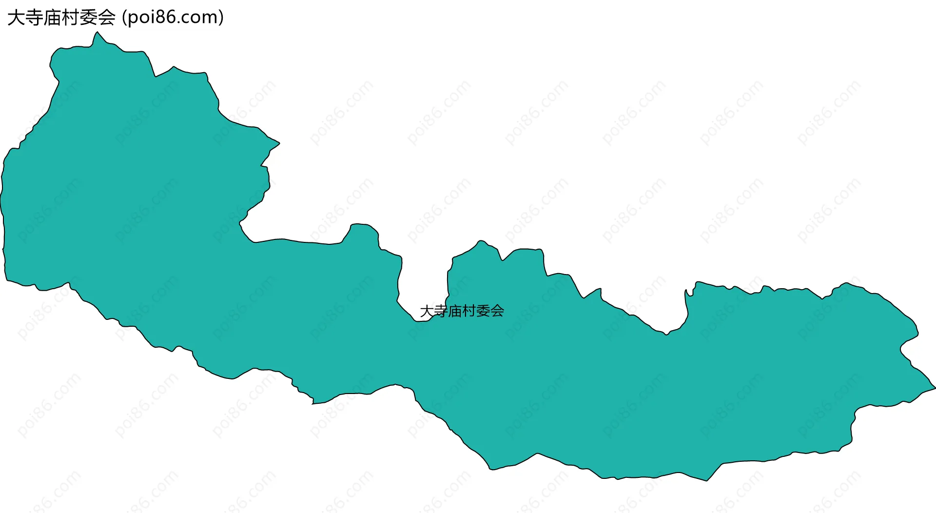 大寺庙村委会边界地图