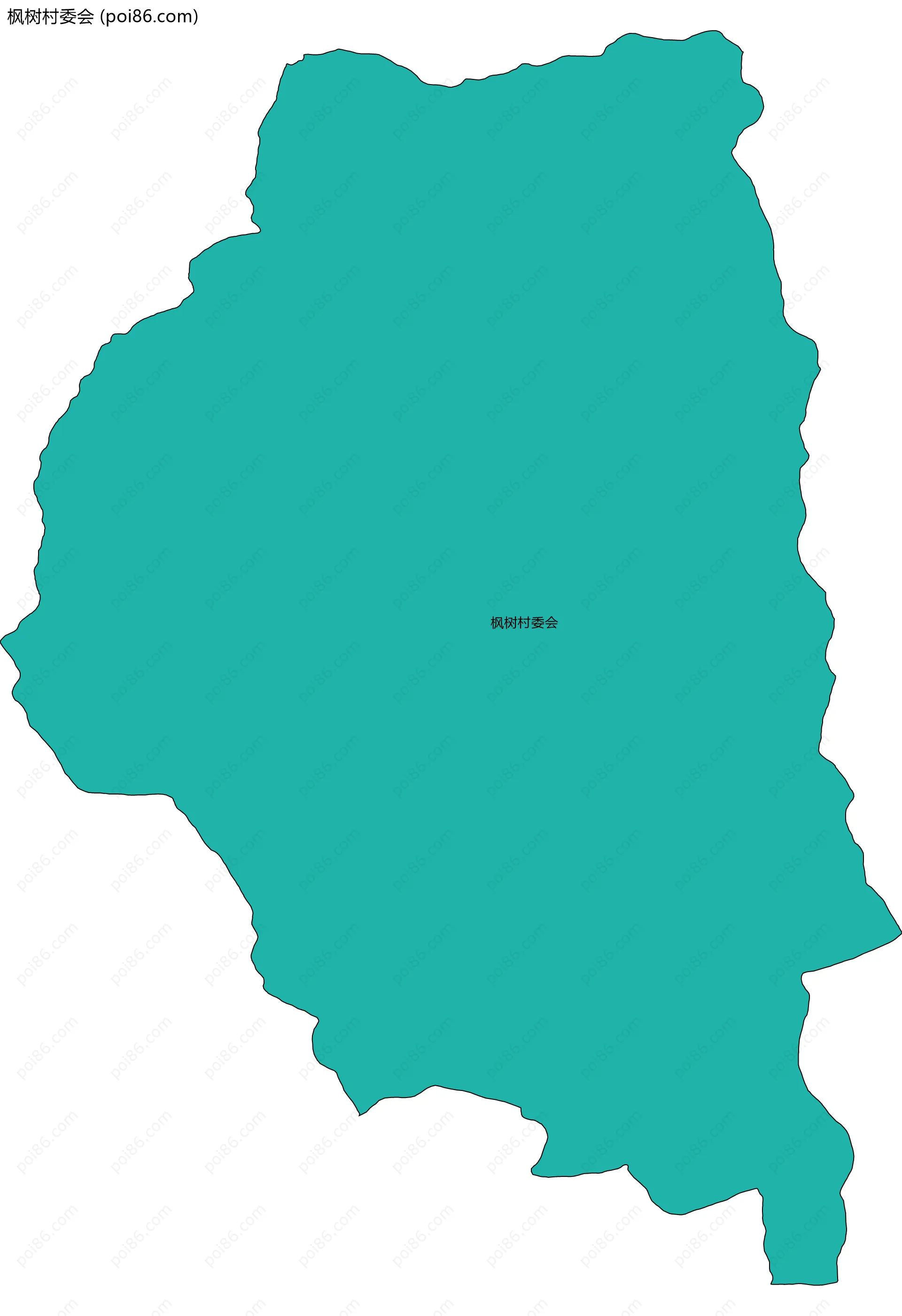 枫树村委会边界地图