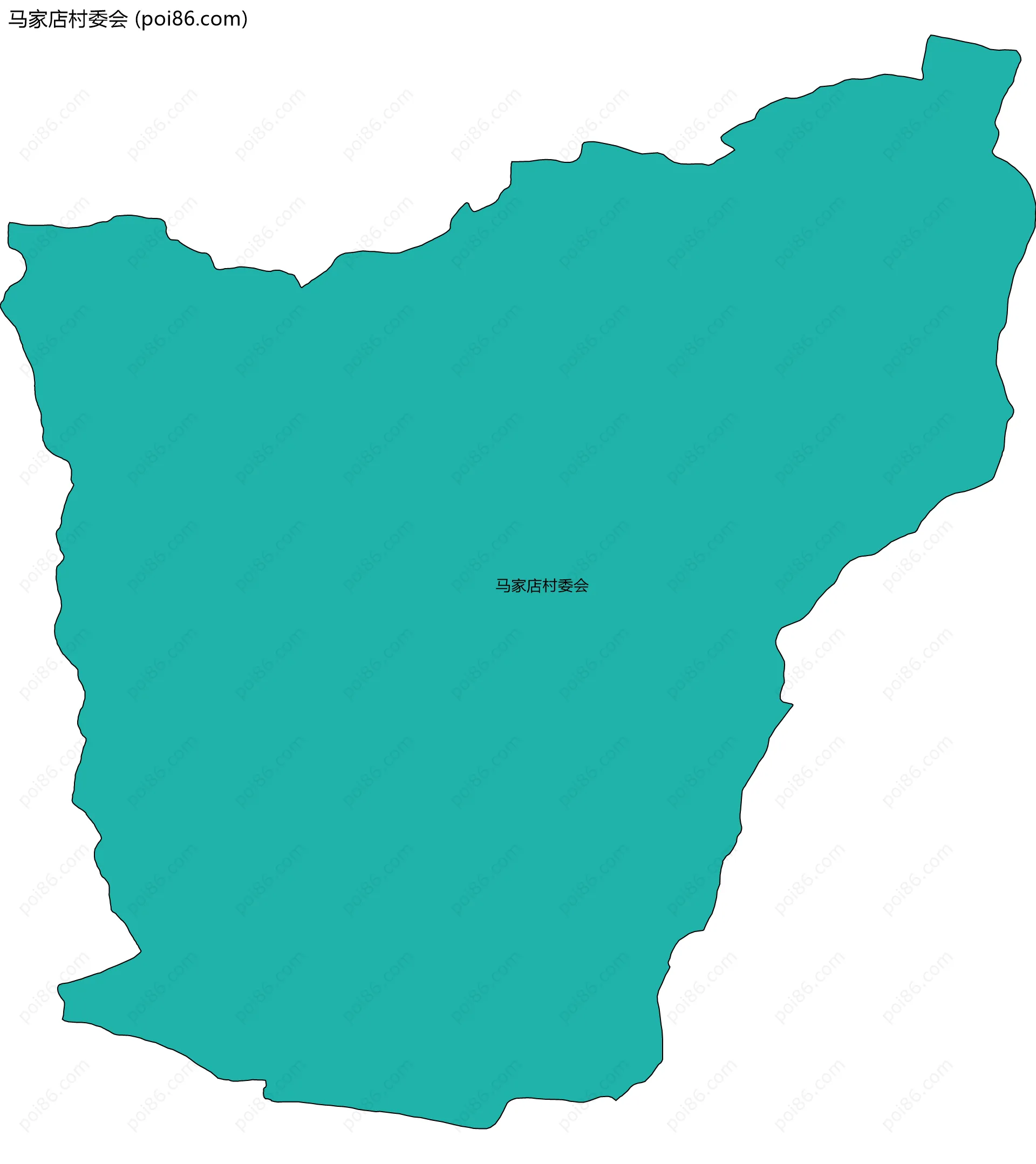 马家店村委会边界地图