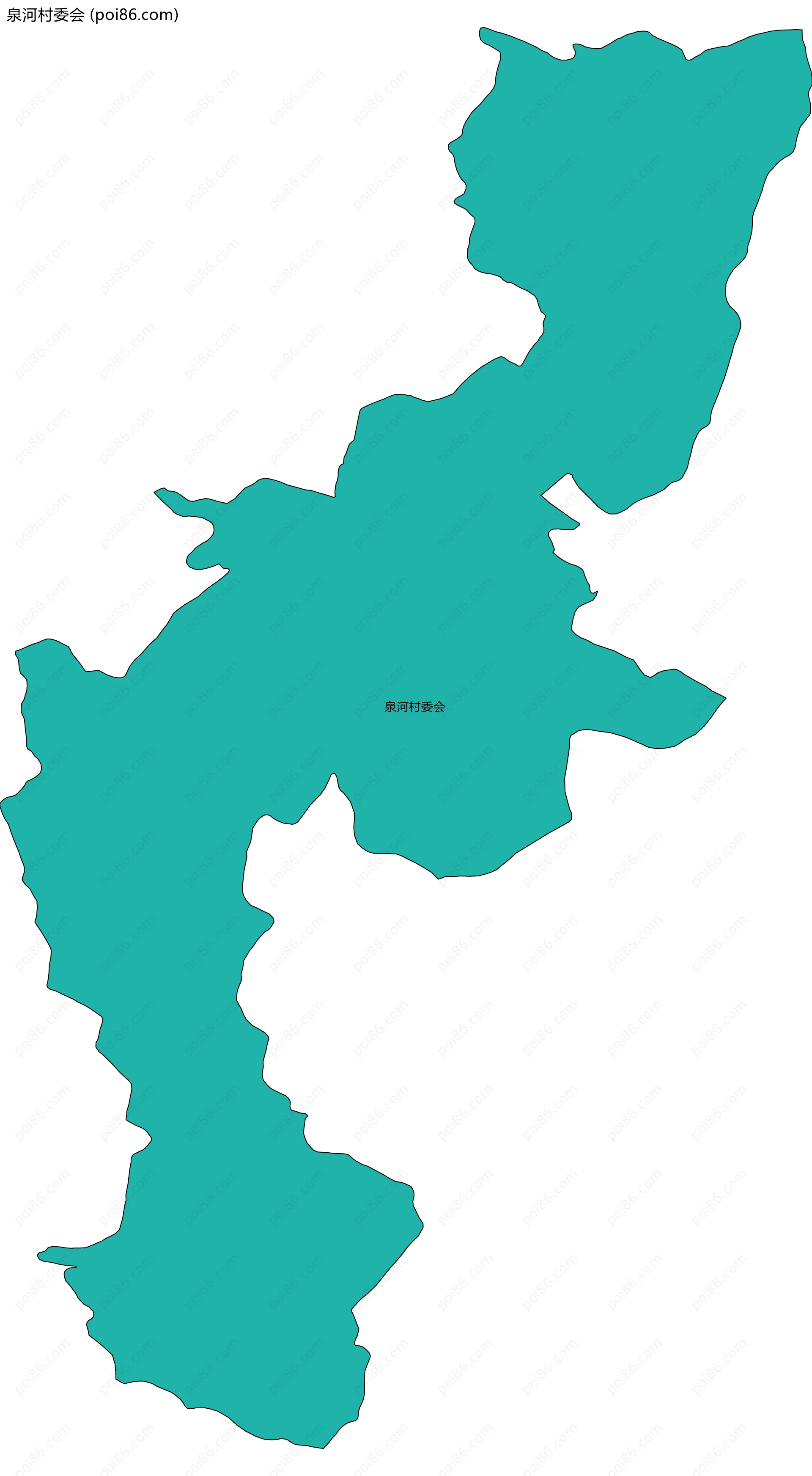 泉河村委会边界地图