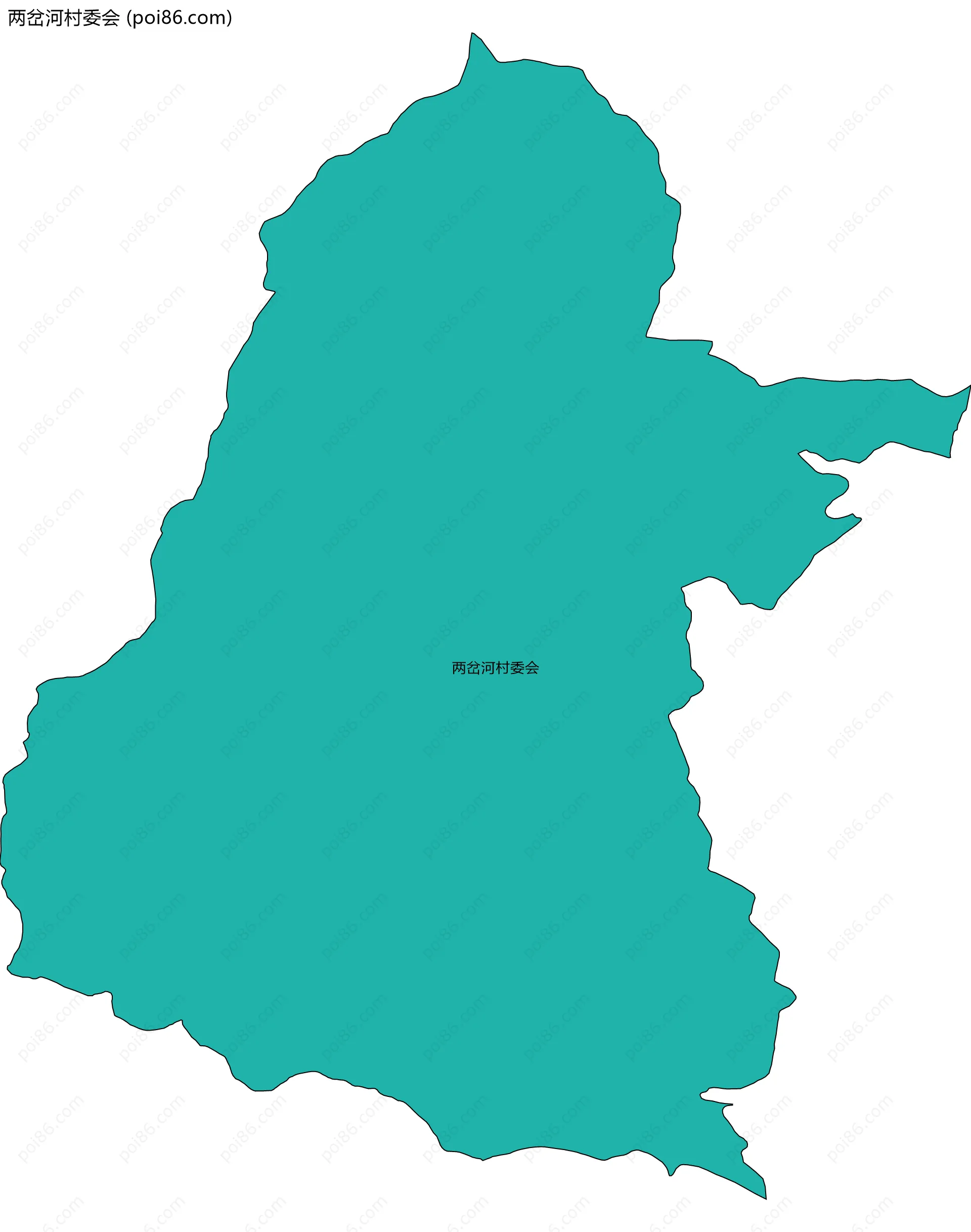 两岔河村委会边界地图