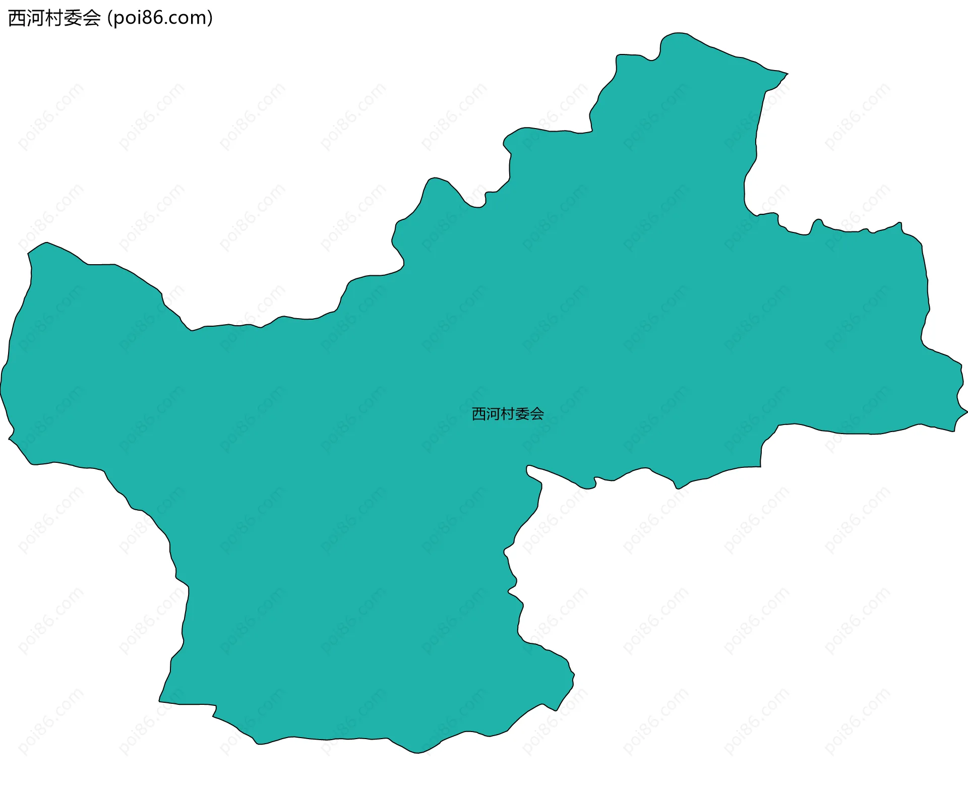 西河村委会边界地图