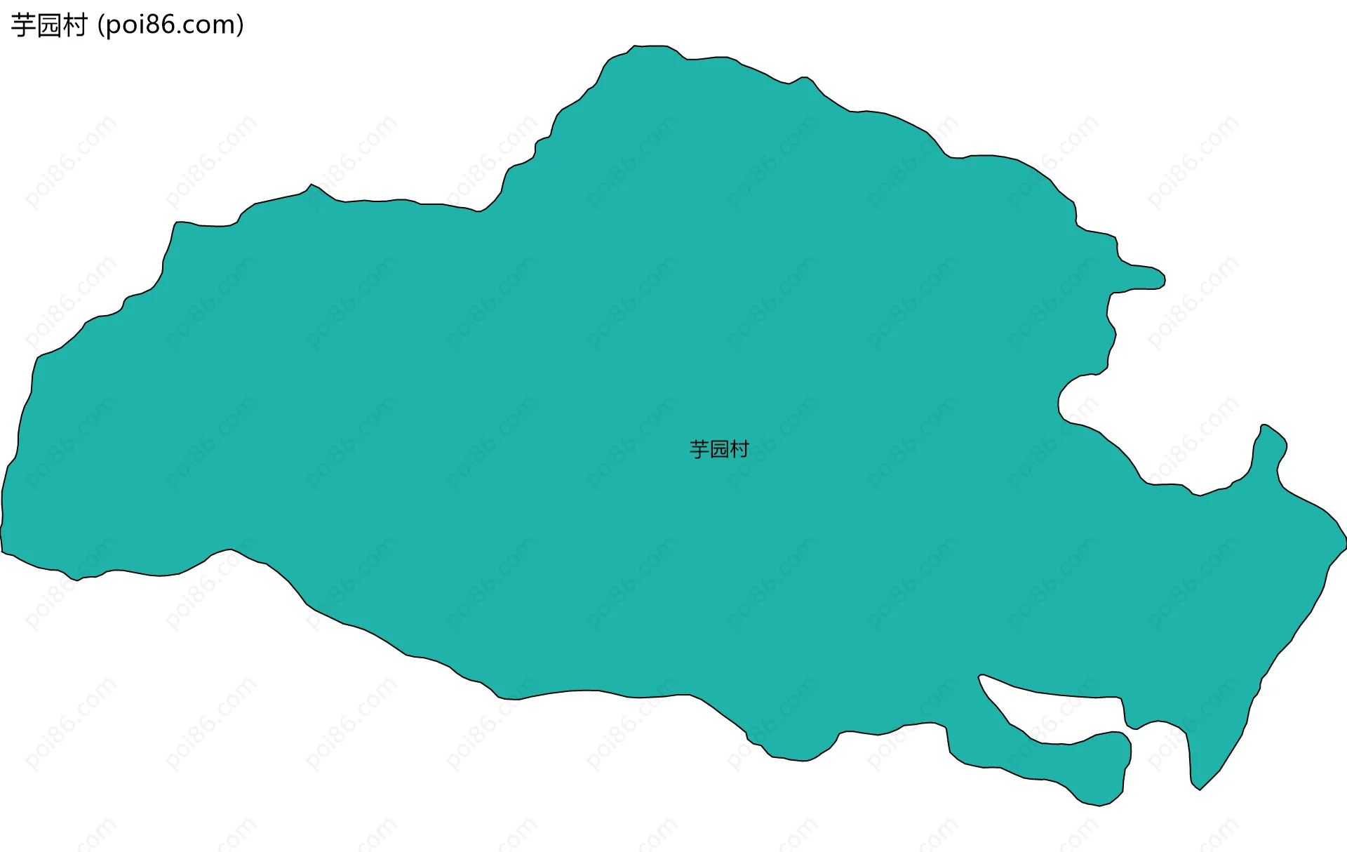 芋园村边界地图