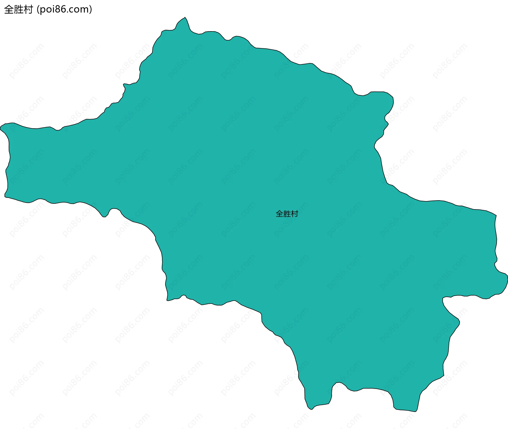 全胜村边界地图