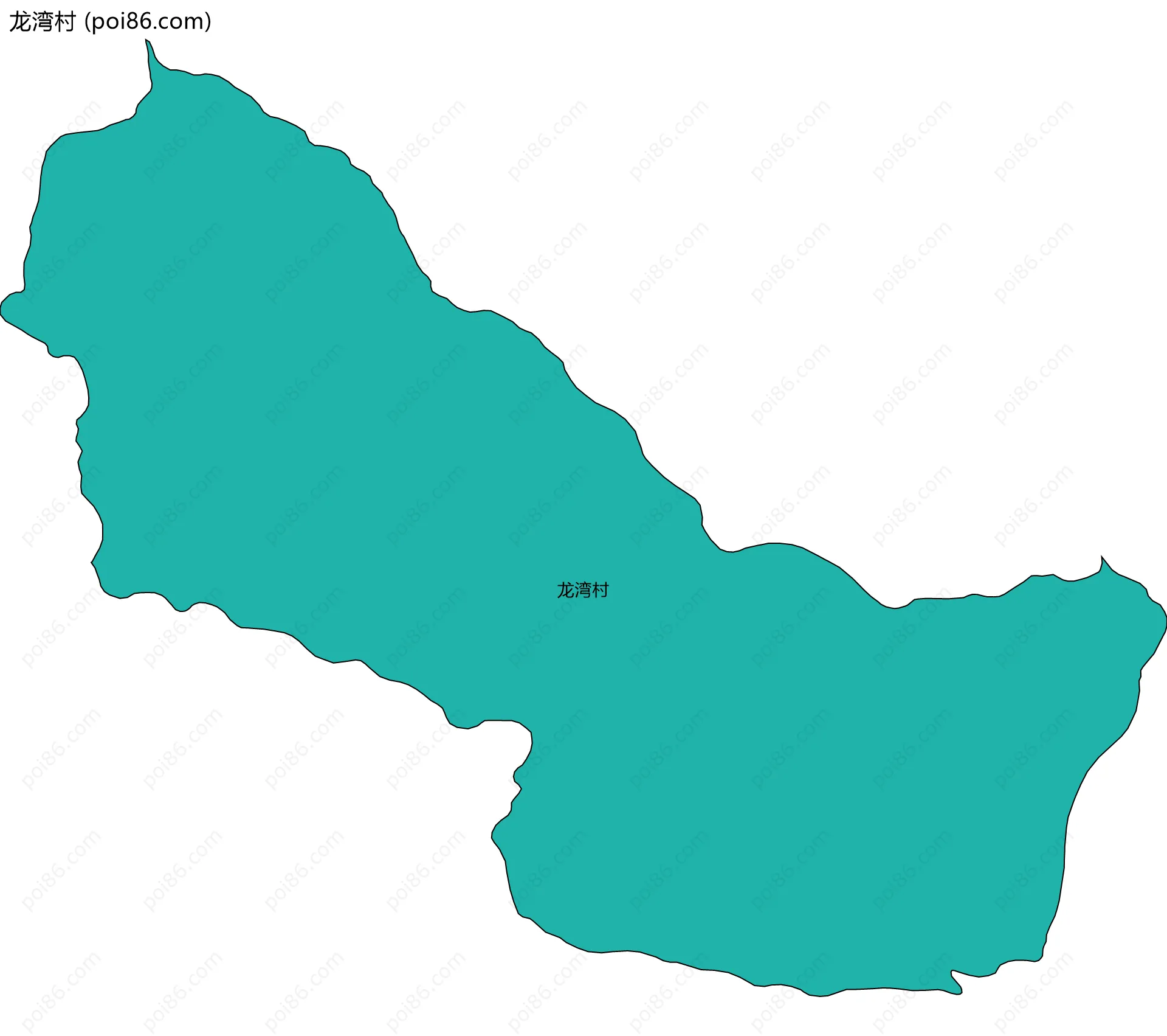 龙湾村边界地图